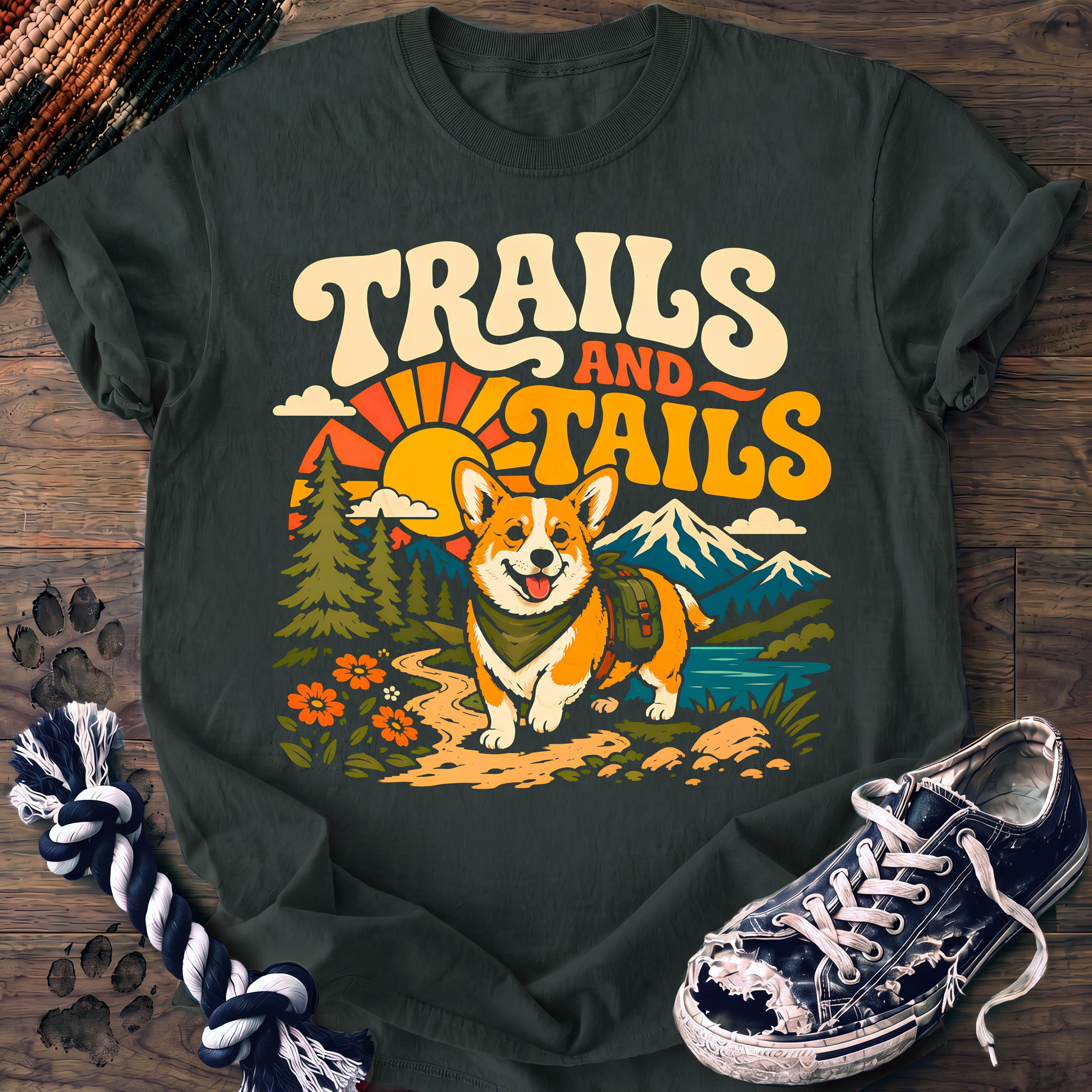 PAWSSION CLUB t-shirt in BlueSpruce color - SKU PC-0182