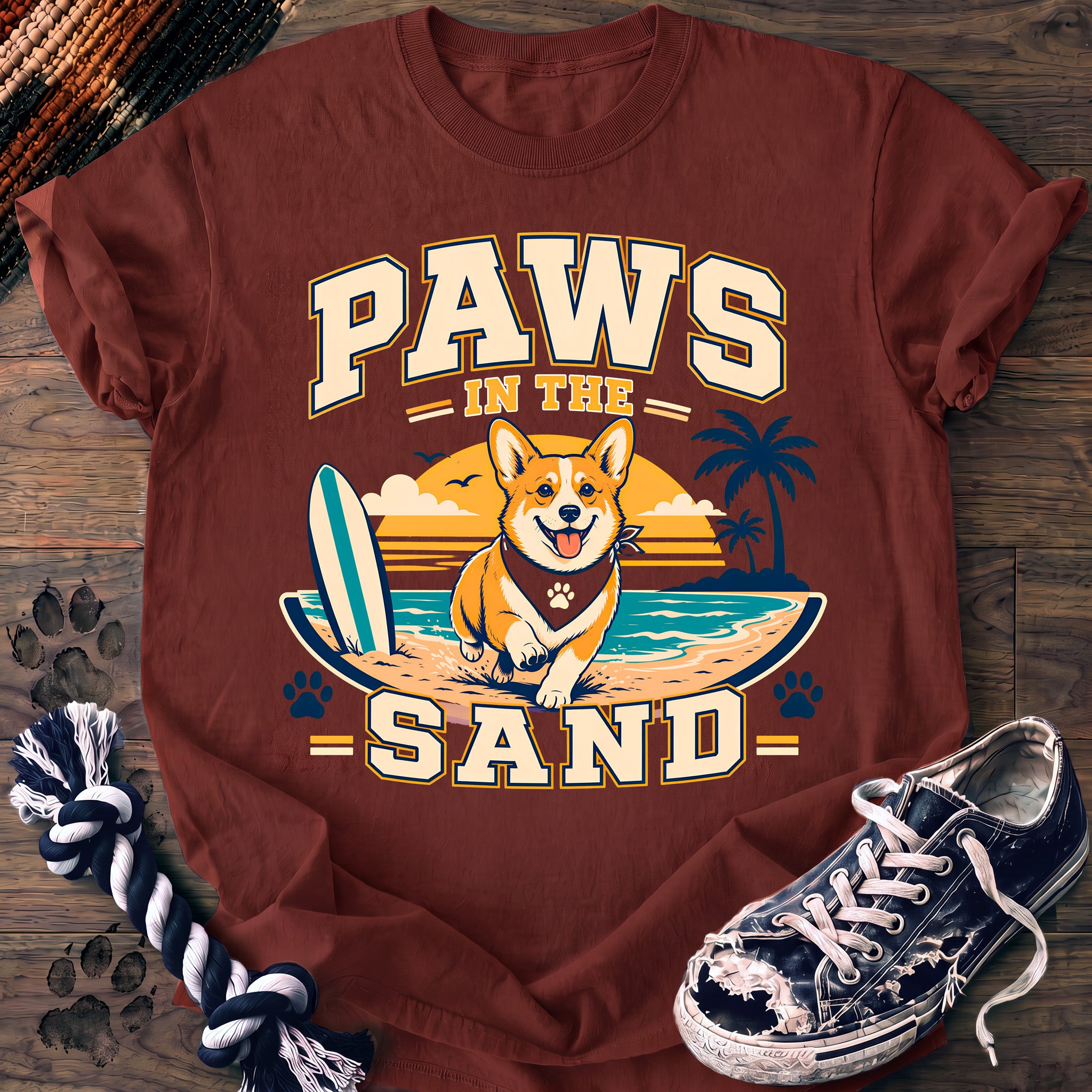 PAWSSION CLUB t-shirt in Brick color - SKU PC-0185