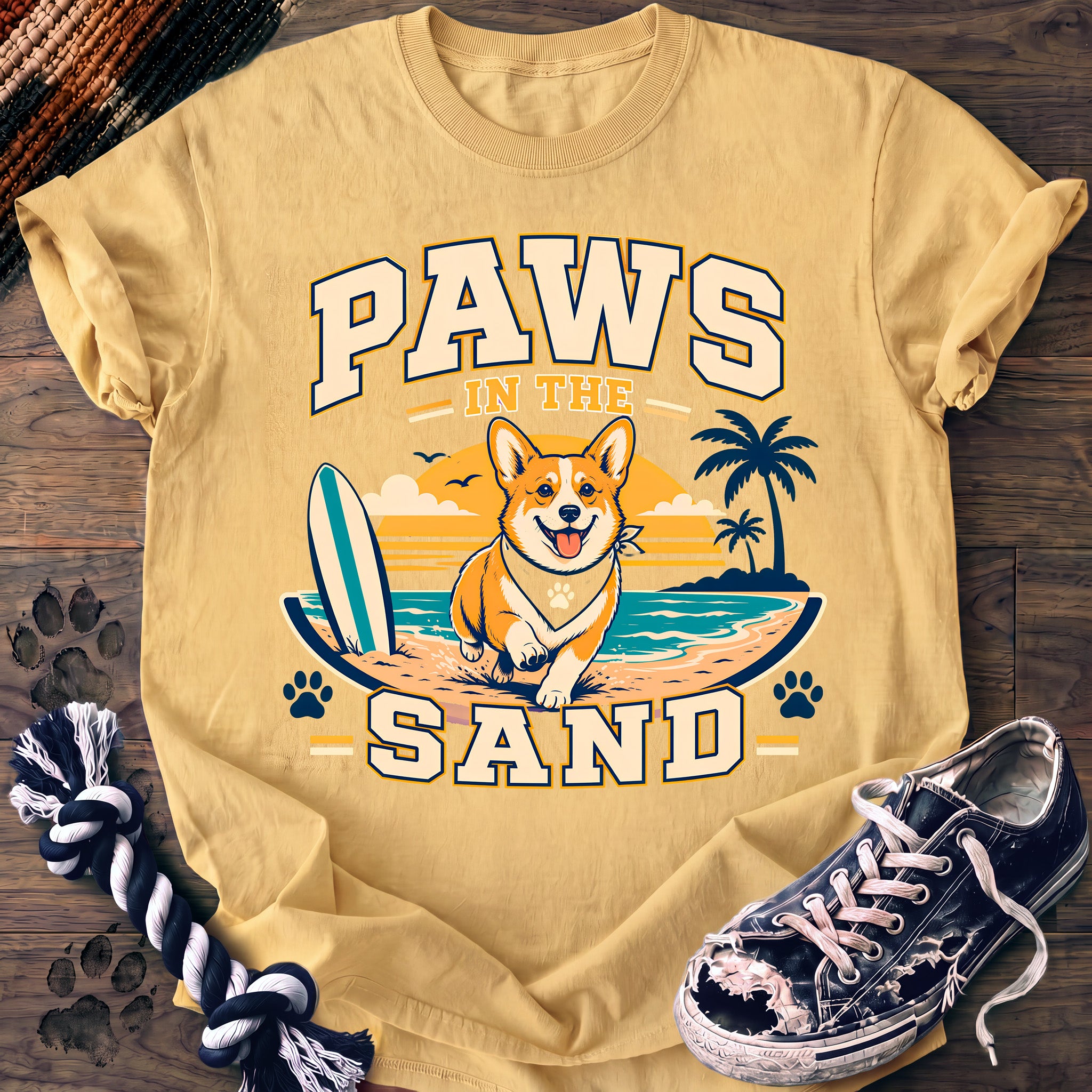 PAWSSION CLUB t-shirt in Butter color - SKU PC-0185