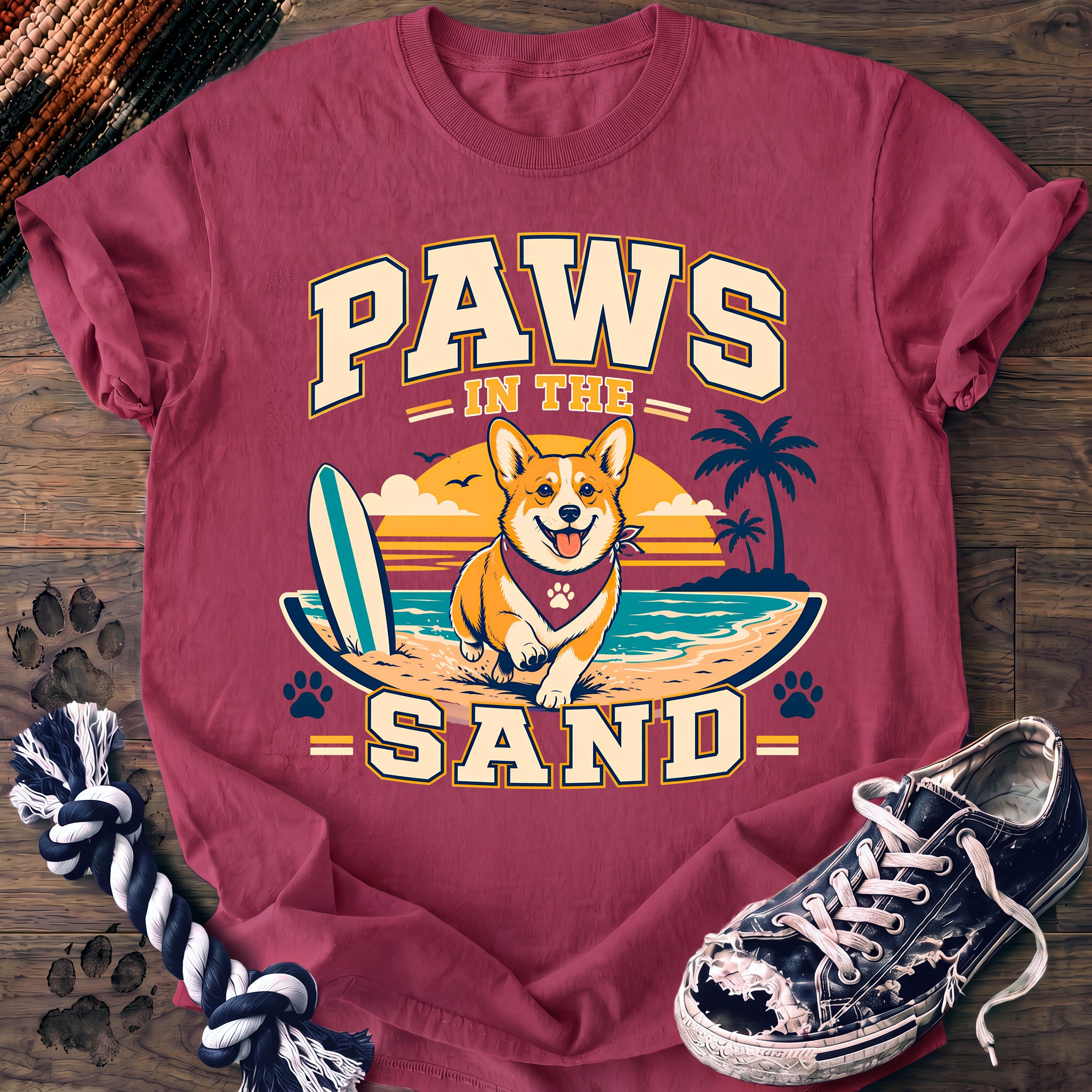PAWSSION CLUB t-shirt in Crunchberry color - SKU PC-0185