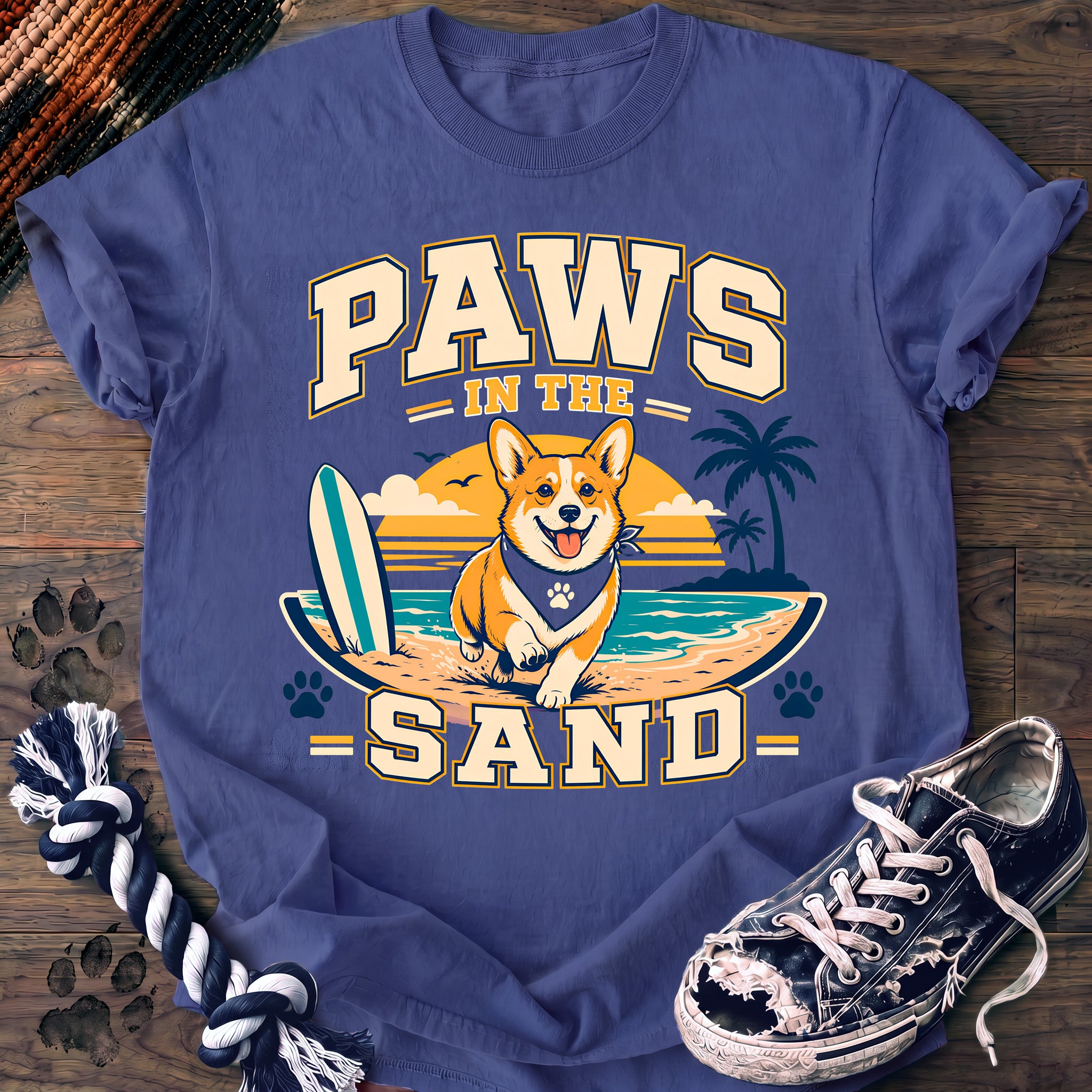 PAWSSION CLUB t-shirt in FloBlue color - SKU PC-0185