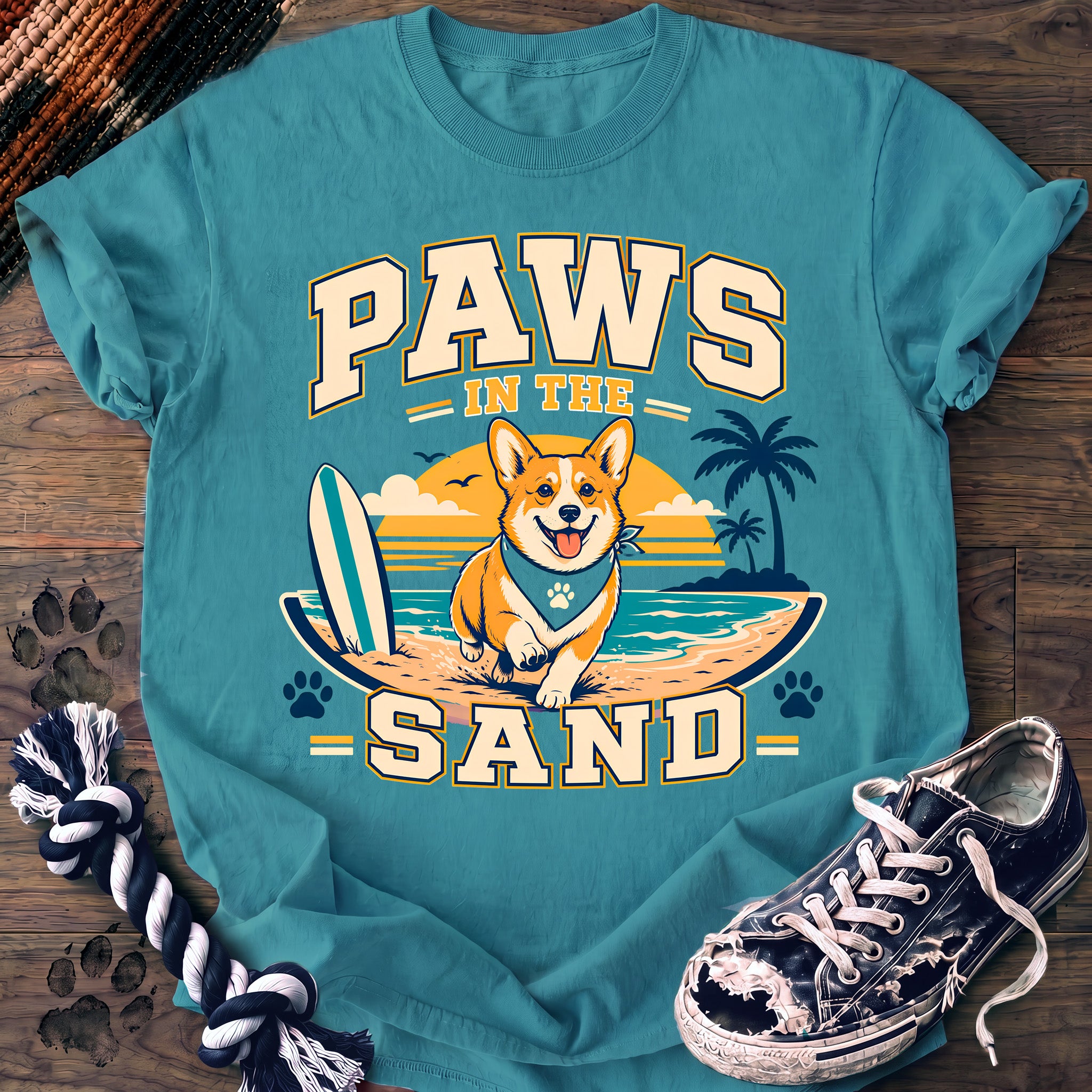 PAWSSION CLUB t-shirt in LagoonBlue color - SKU PC-0185
