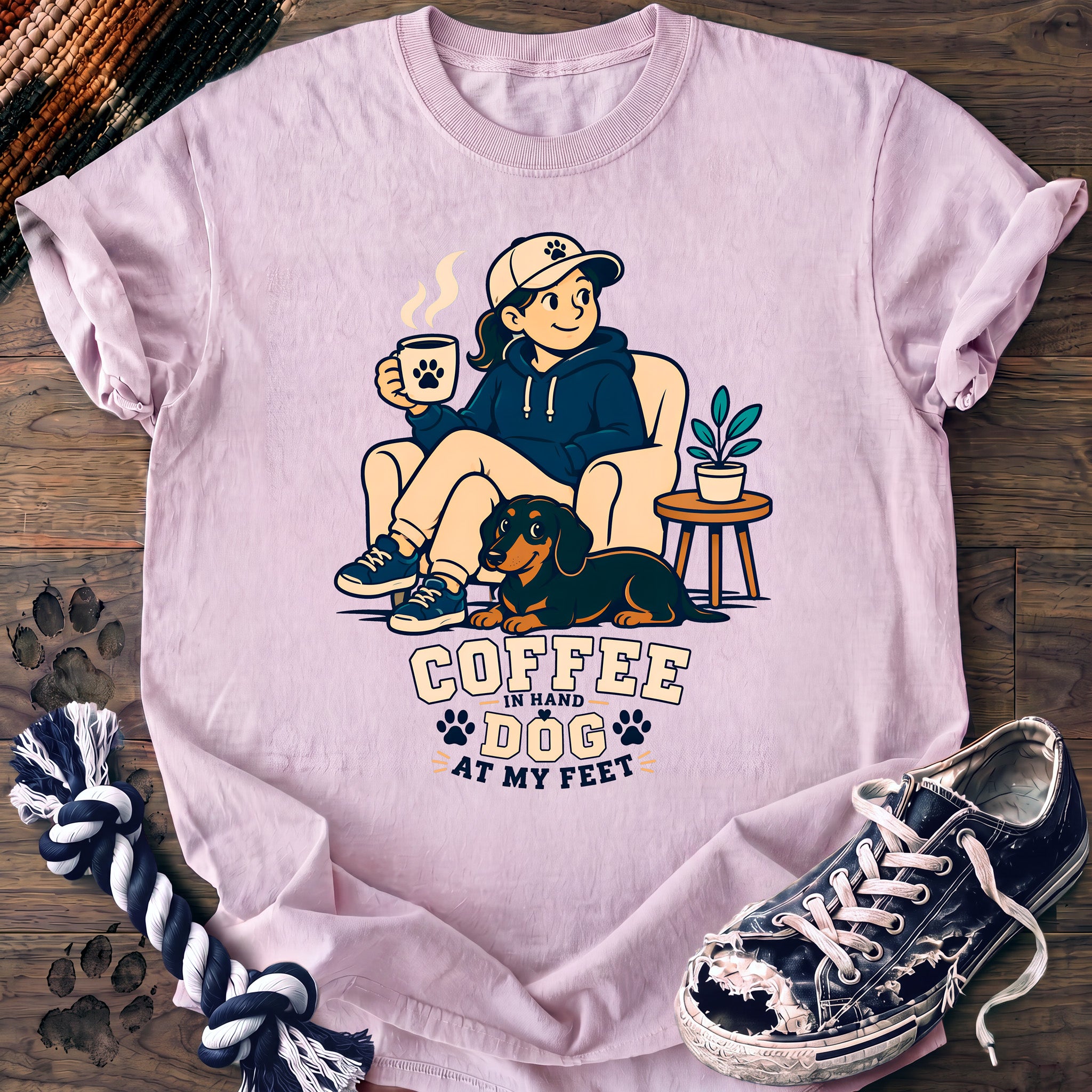 PAWSSION CLUB t-shirt in Blossom color - SKU PC-0186