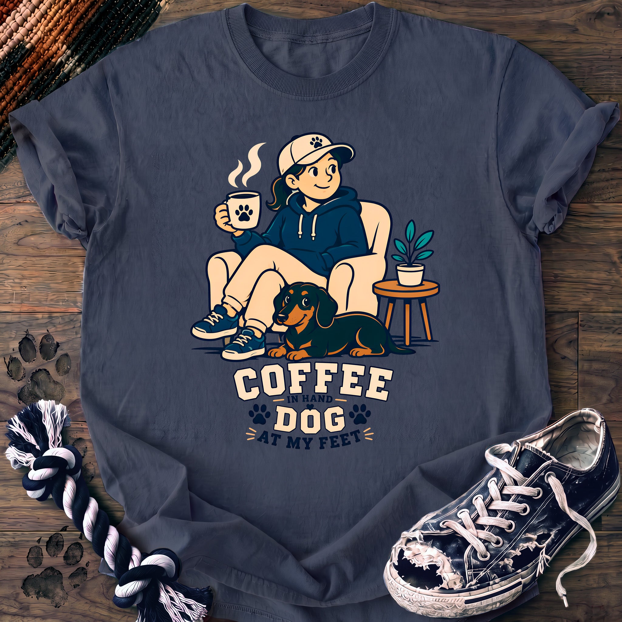 PAWSSION CLUB t-shirt in BlueJean color - SKU PC-0186