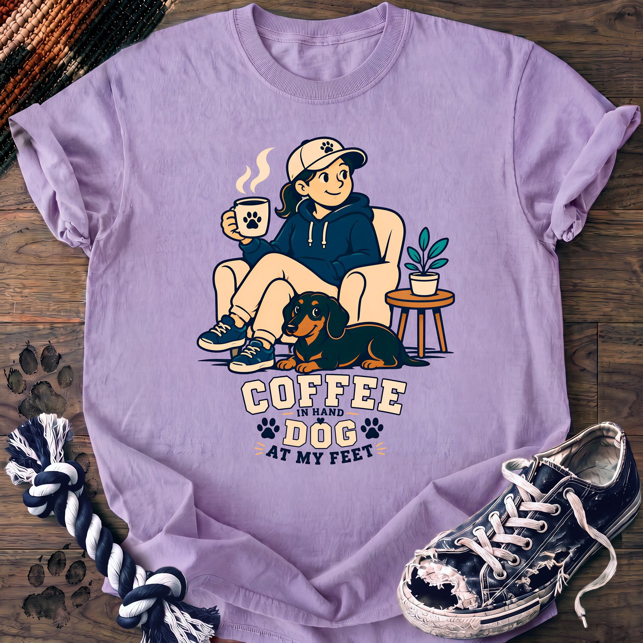 PAWSSION CLUB t-shirt in Orchid color - SKU PC-0186