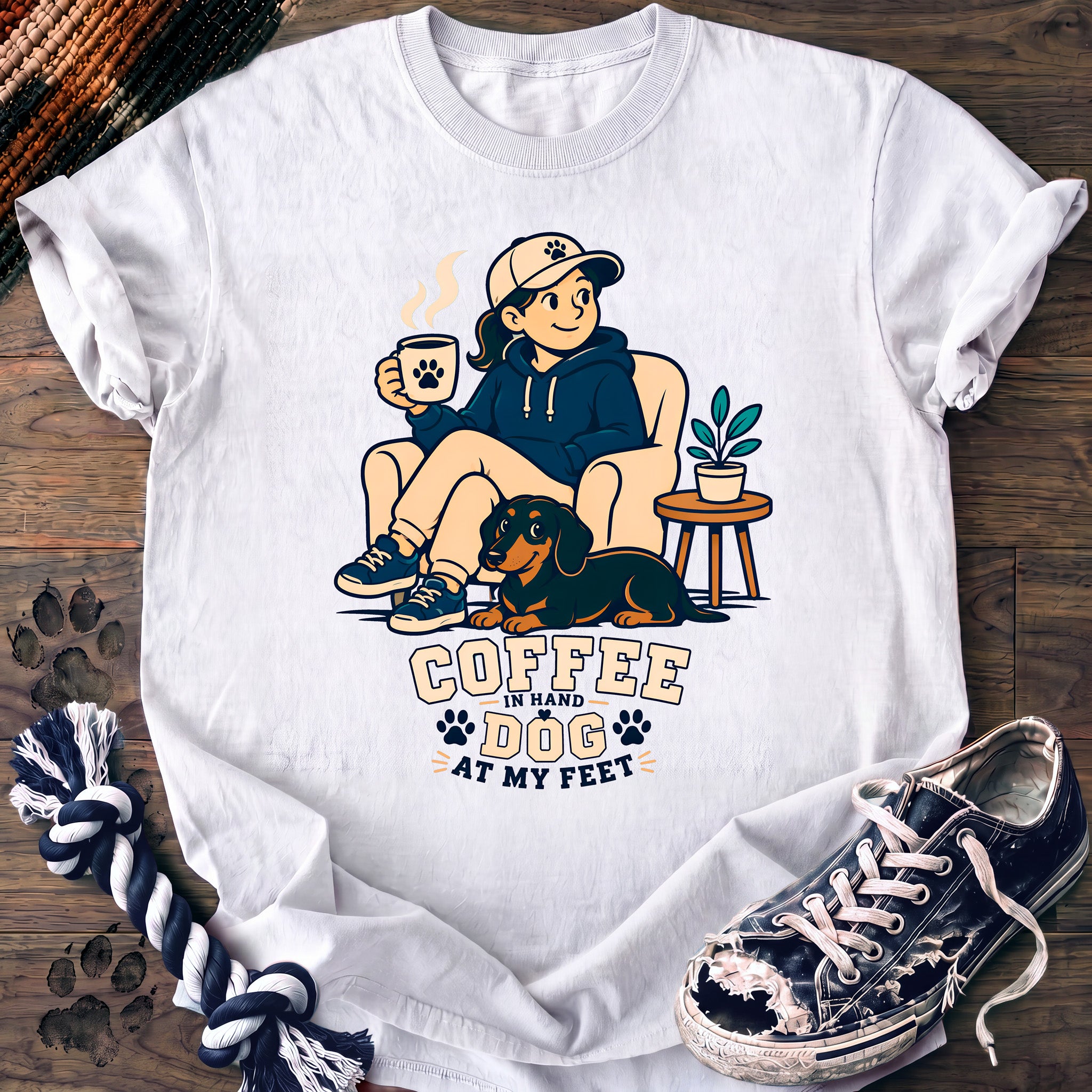 PAWSSION CLUB t-shirt in White color - SKU PC-0186