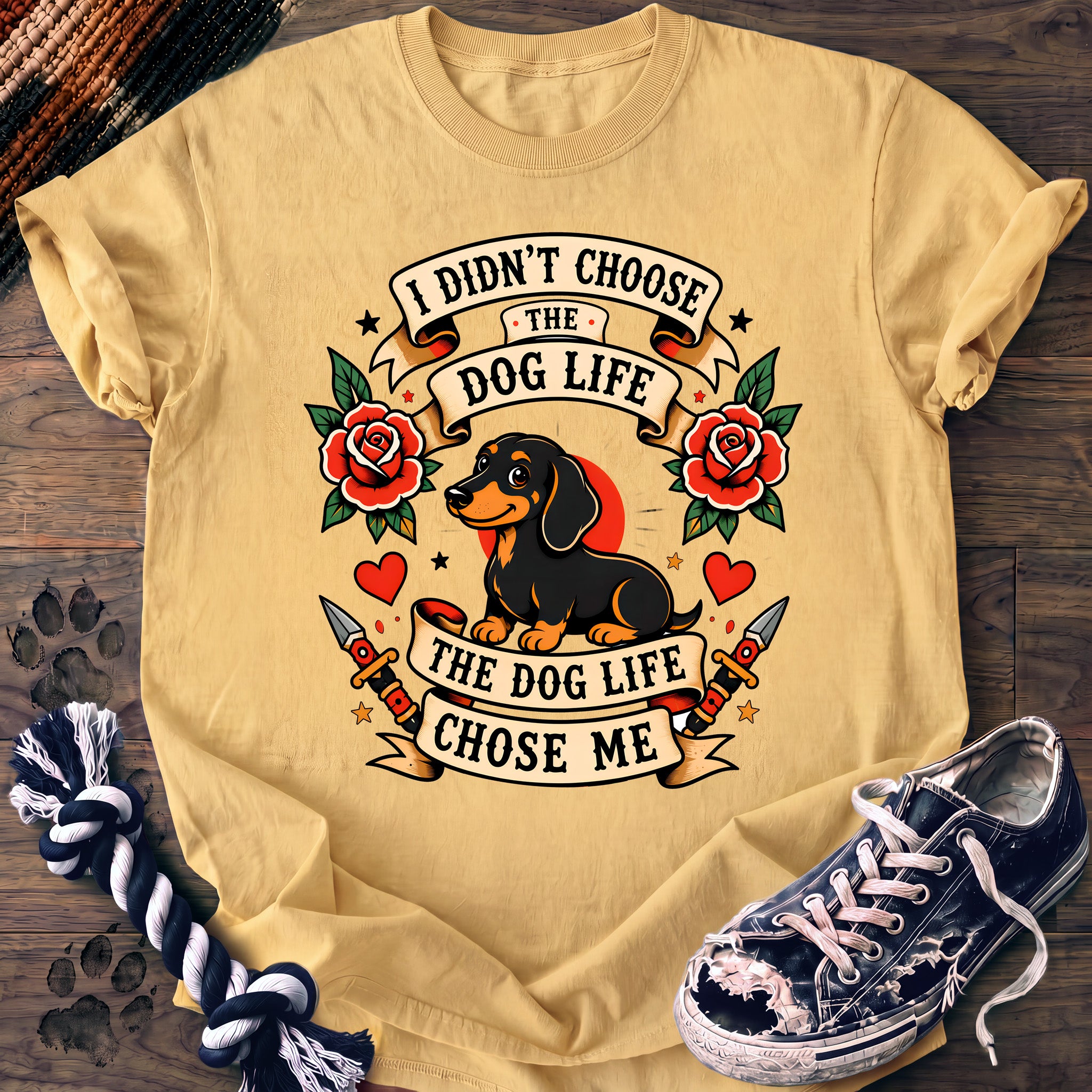 PAWSSION CLUB t-shirt in Butter color - SKU PC-0187