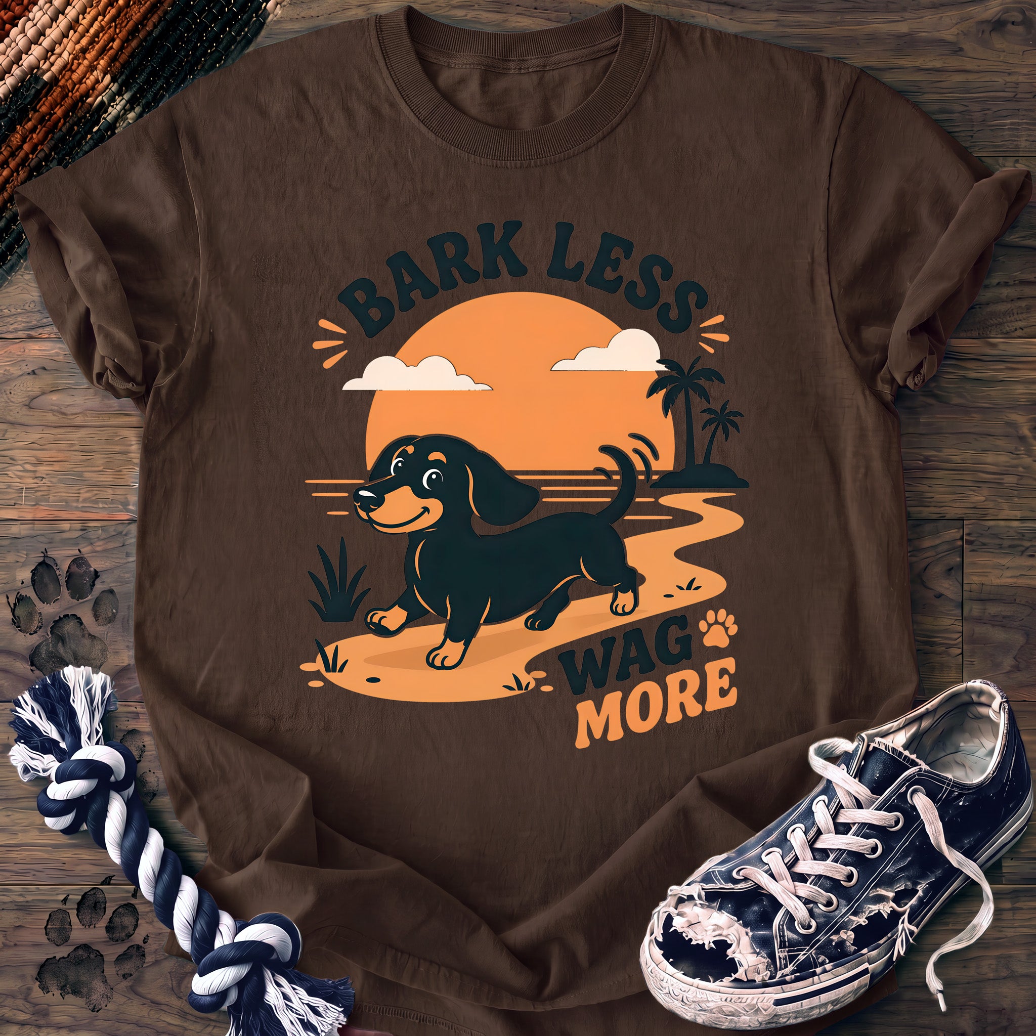 PAWSSION CLUB t-shirt in Espresso color - SKU PC-0188