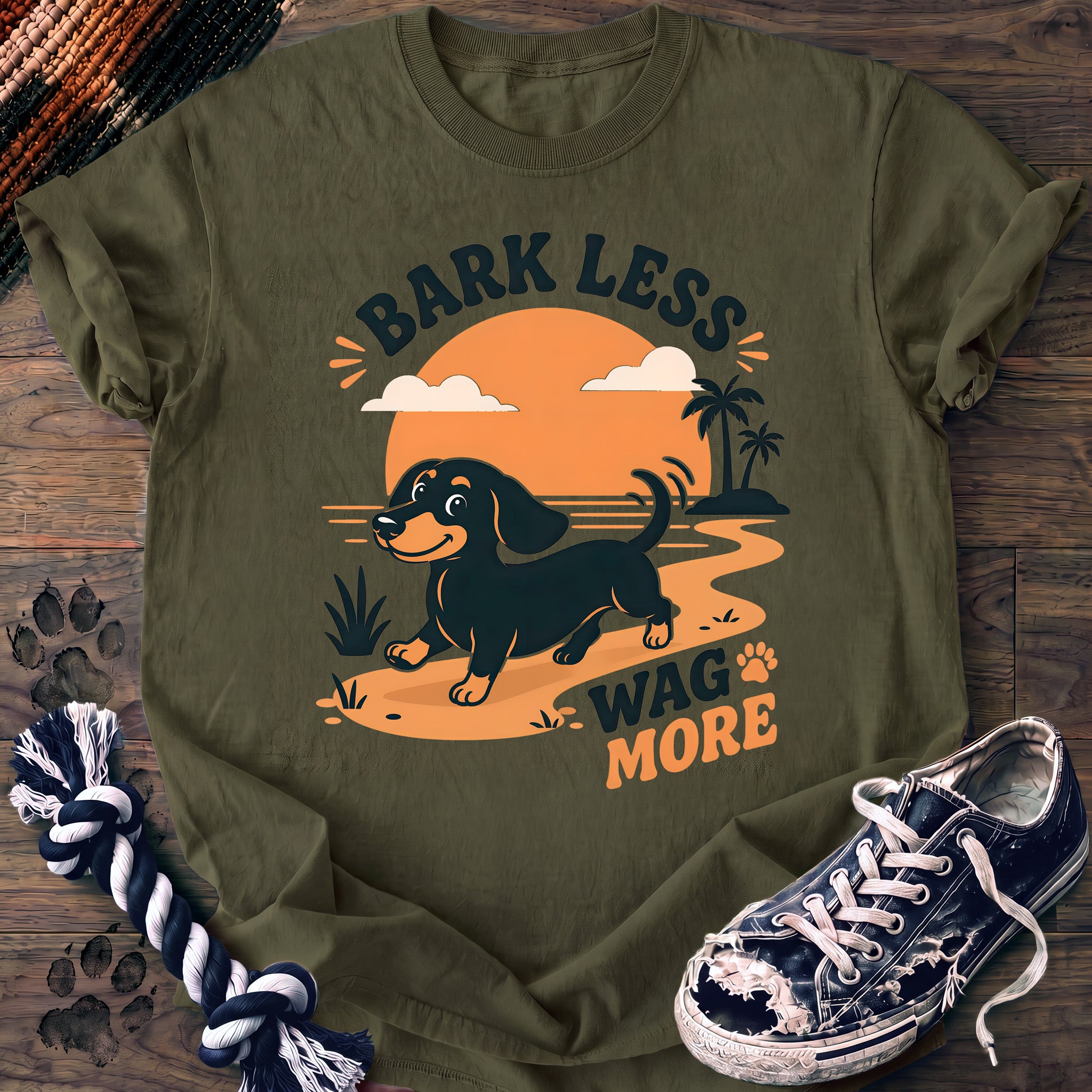 PAWSSION CLUB t-shirt in Moss color - SKU PC-0188