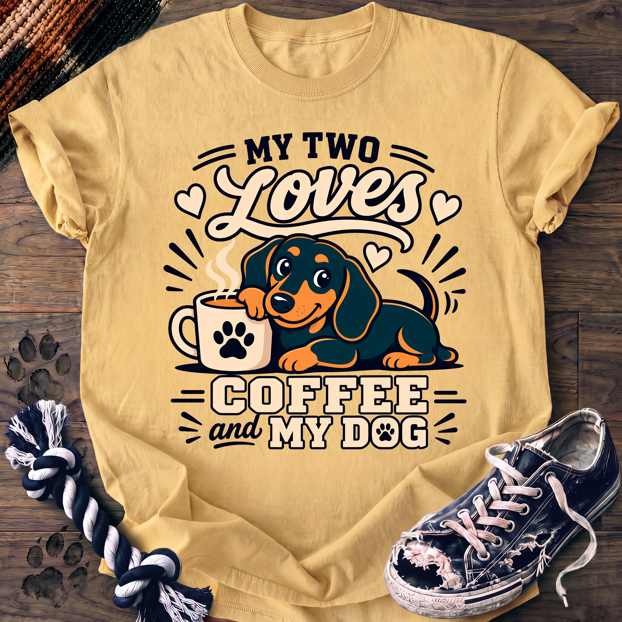 PAWSSION CLUB t-shirt in Butter color - SKU PC-0189