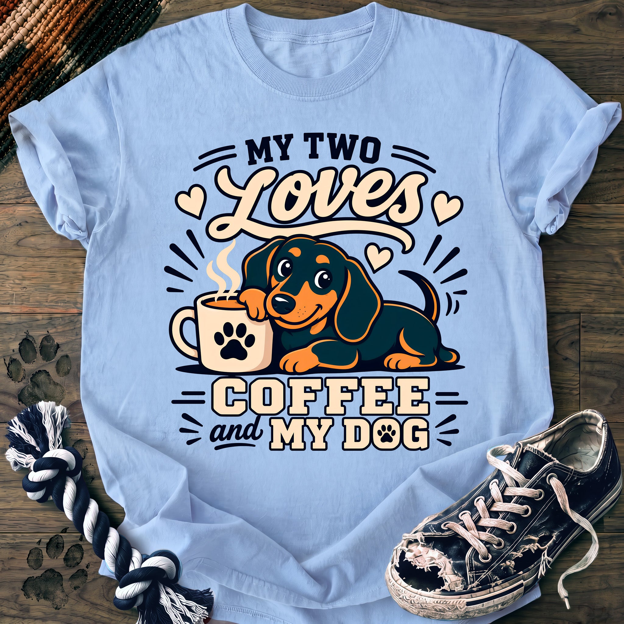 PAWSSION CLUB t-shirt in Chambray color - SKU PC-0189