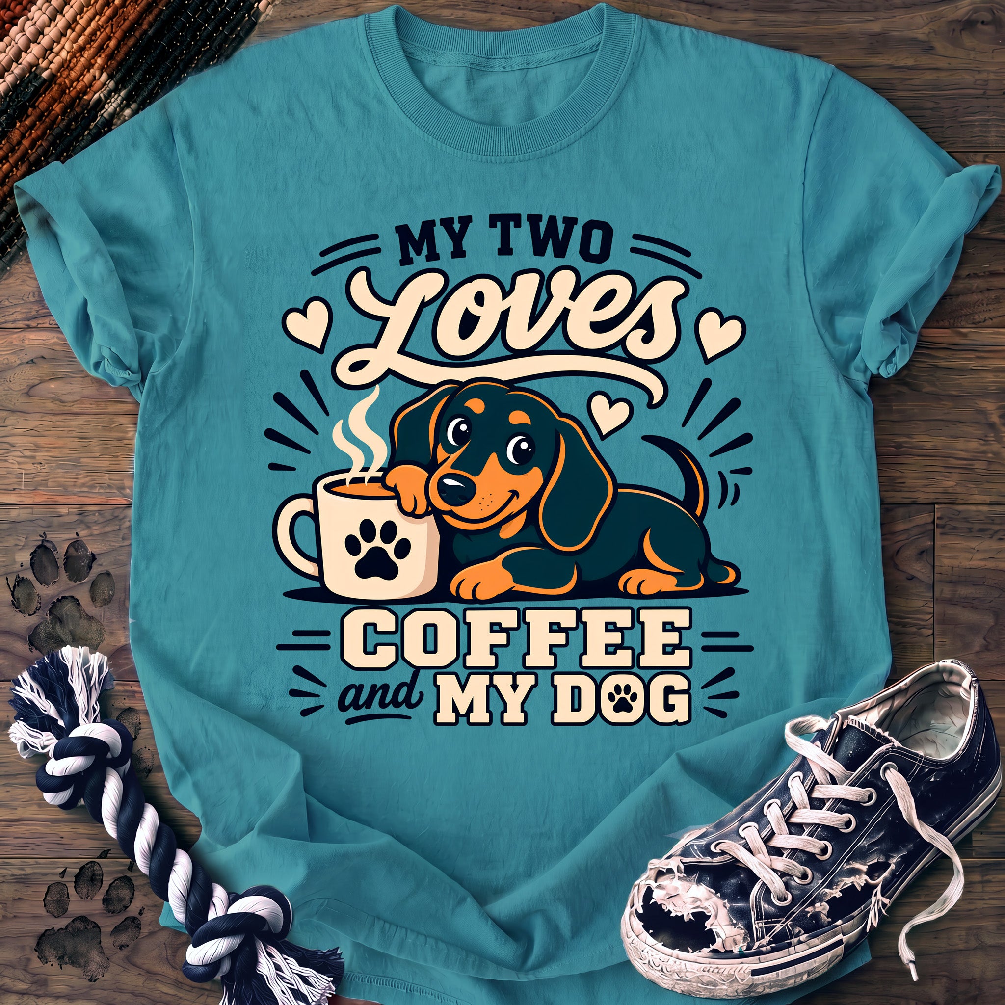 PAWSSION CLUB t-shirt in LagoonBlue color - SKU PC-0189