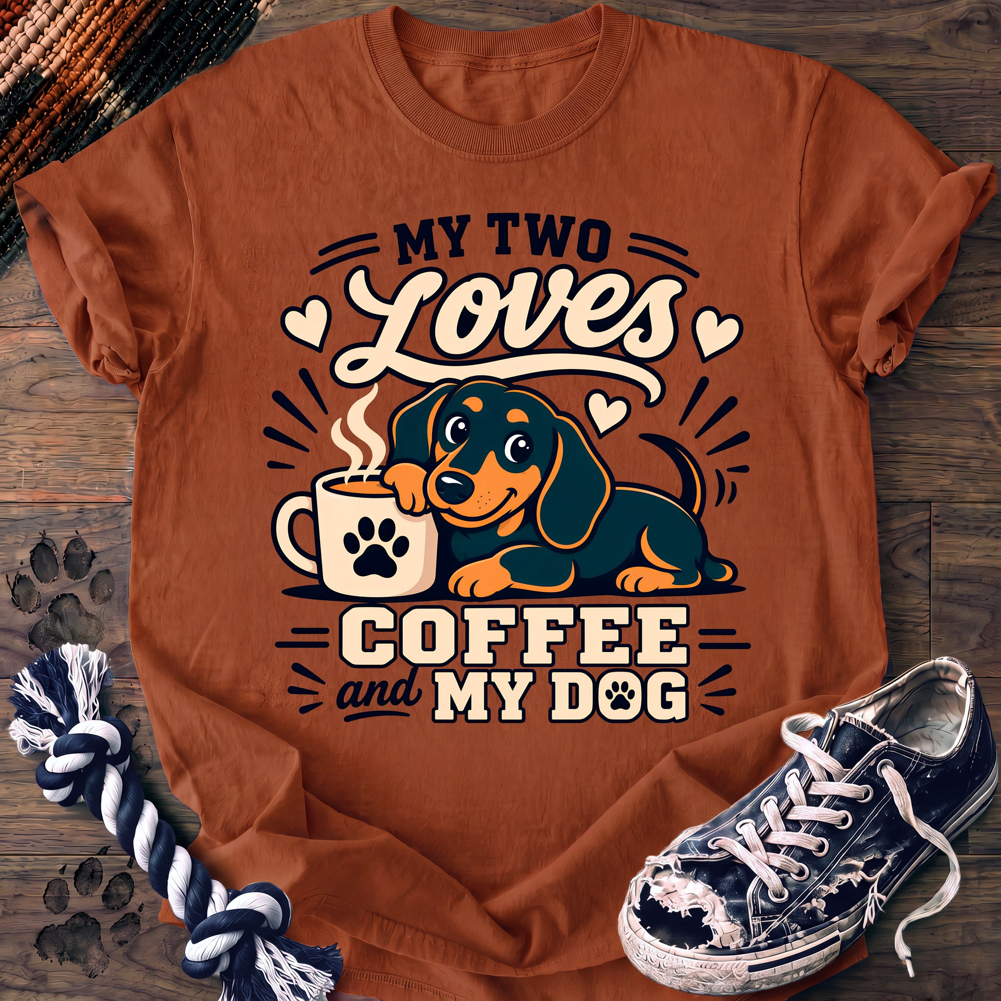 PAWSSION CLUB t-shirt in Yam color - SKU PC-0189