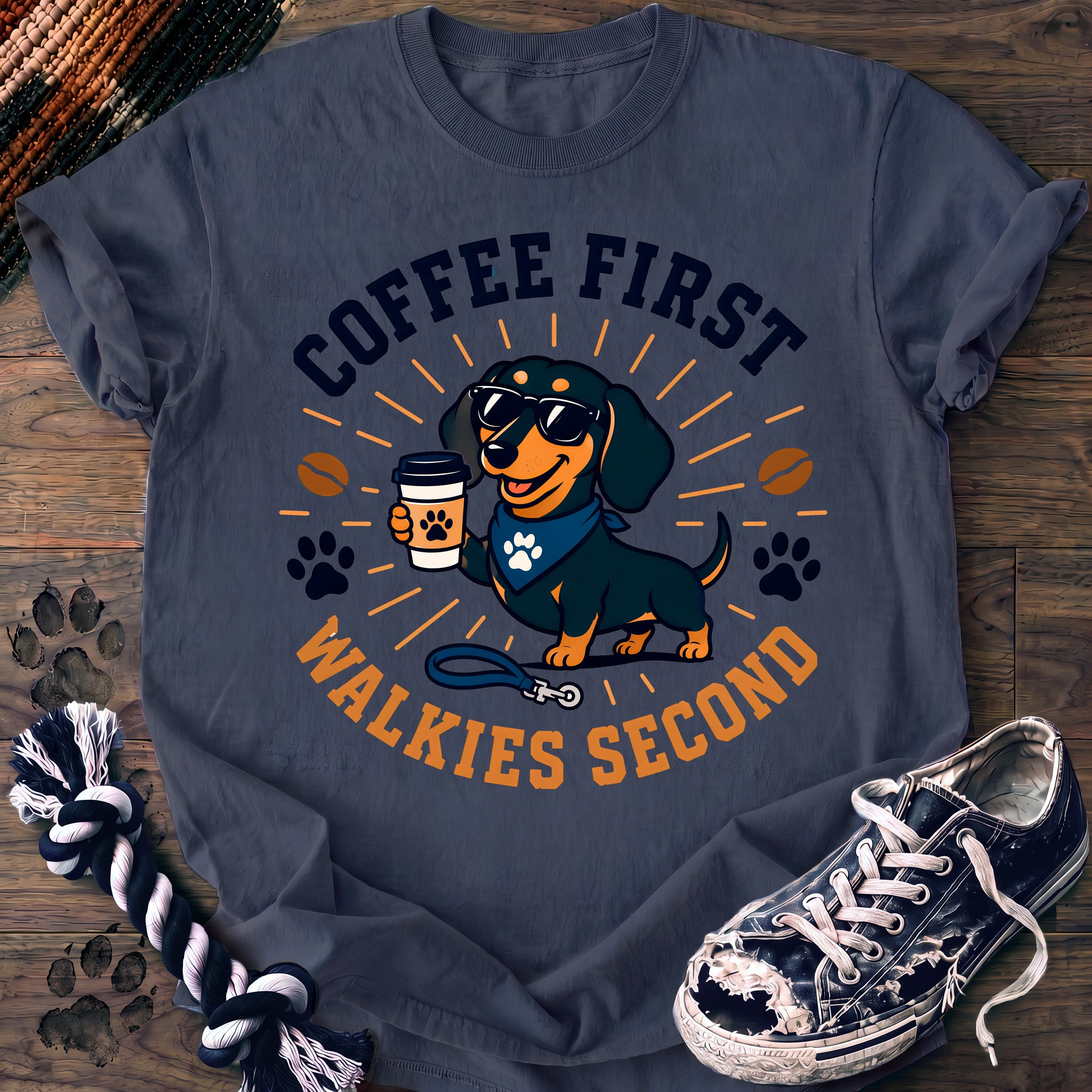 PAWSSION CLUB t-shirt in BlueJean color - SKU PC-0190
