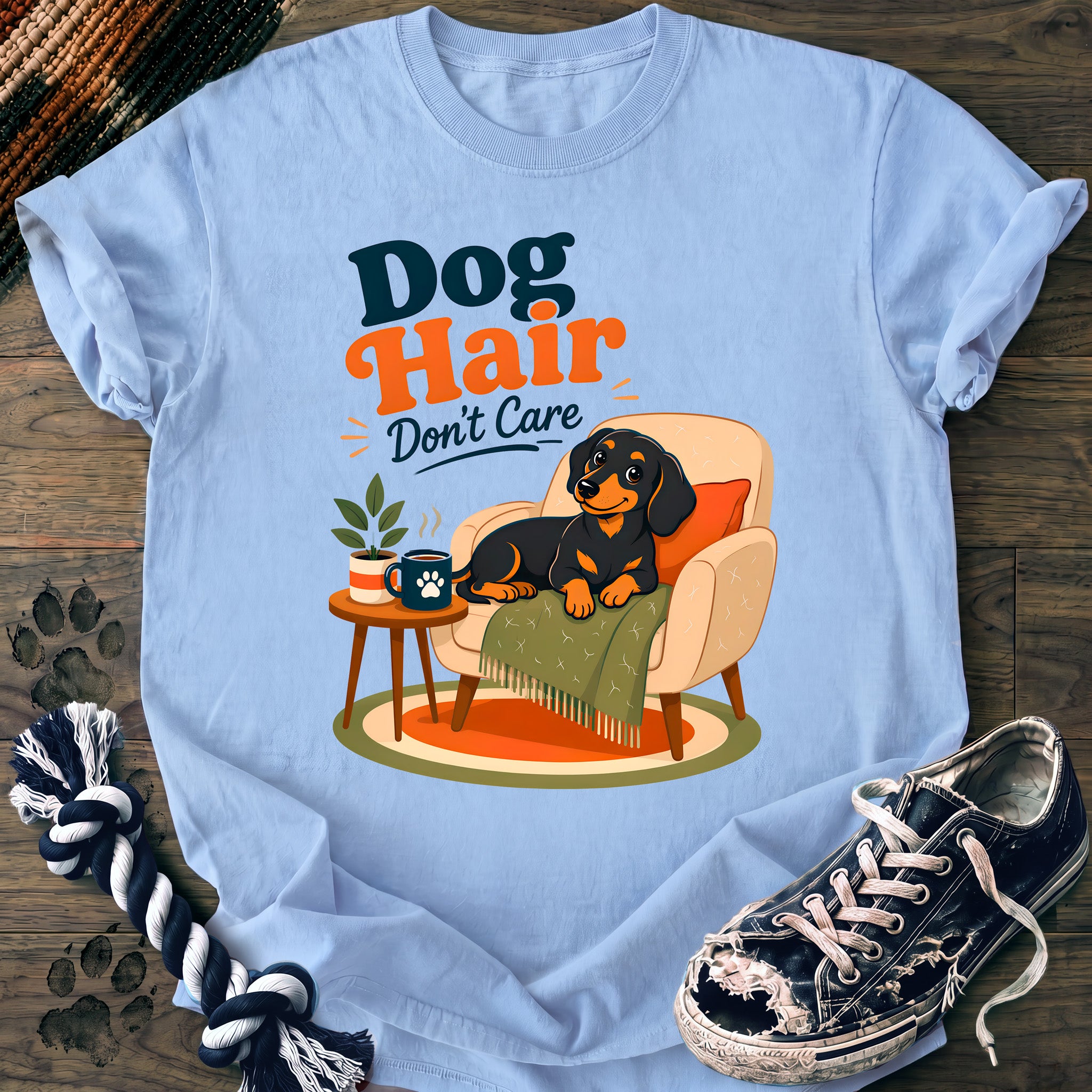 PAWSSION CLUB t-shirt in Chambray color - SKU PC-0191