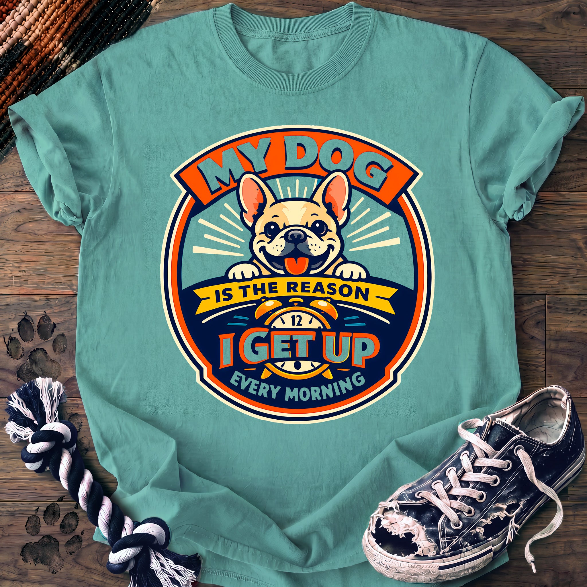 PAWSSION CLUB t-shirt in ChalkyMint color - SKU PC-0193