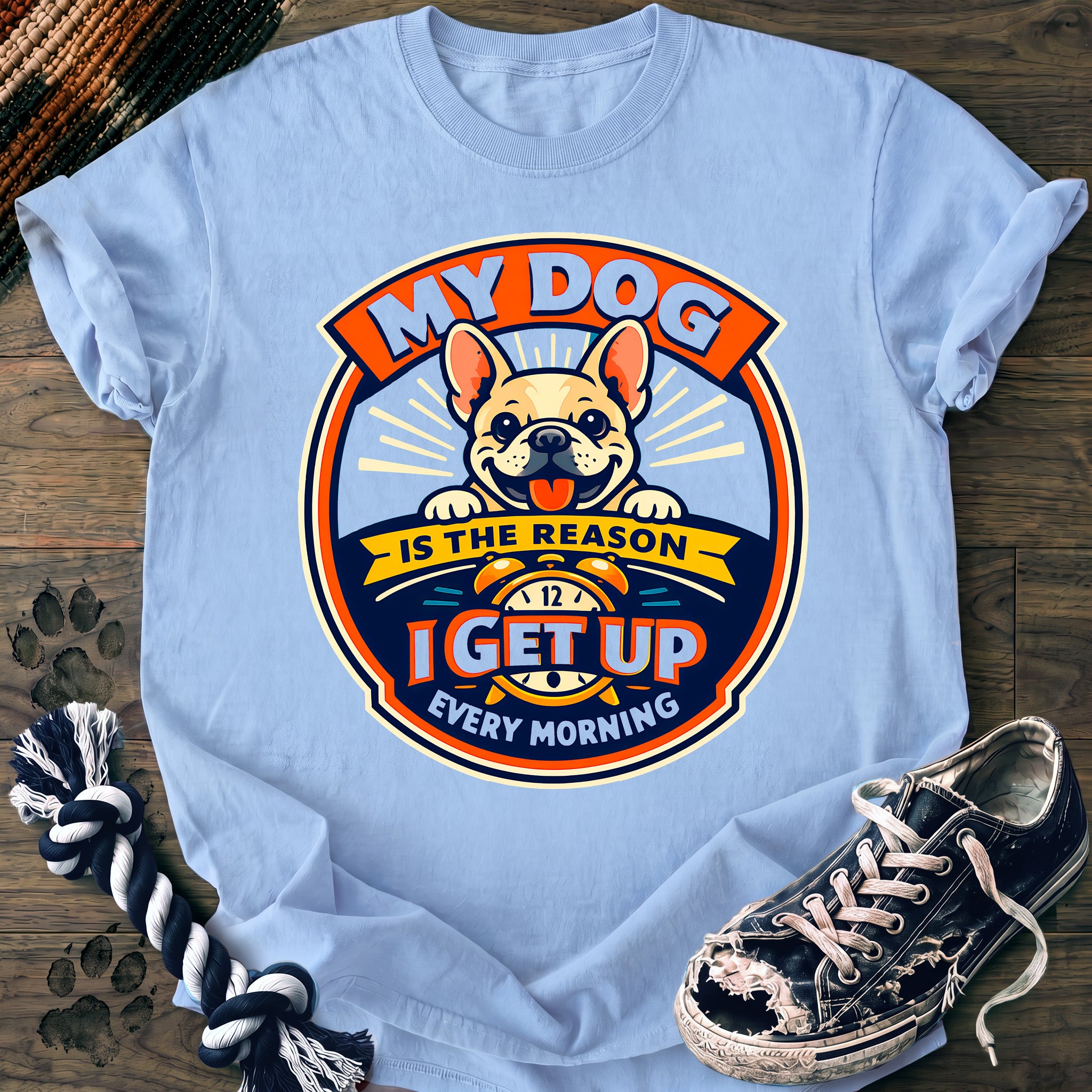 PAWSSION CLUB t-shirt in Chambray color - SKU PC-0193