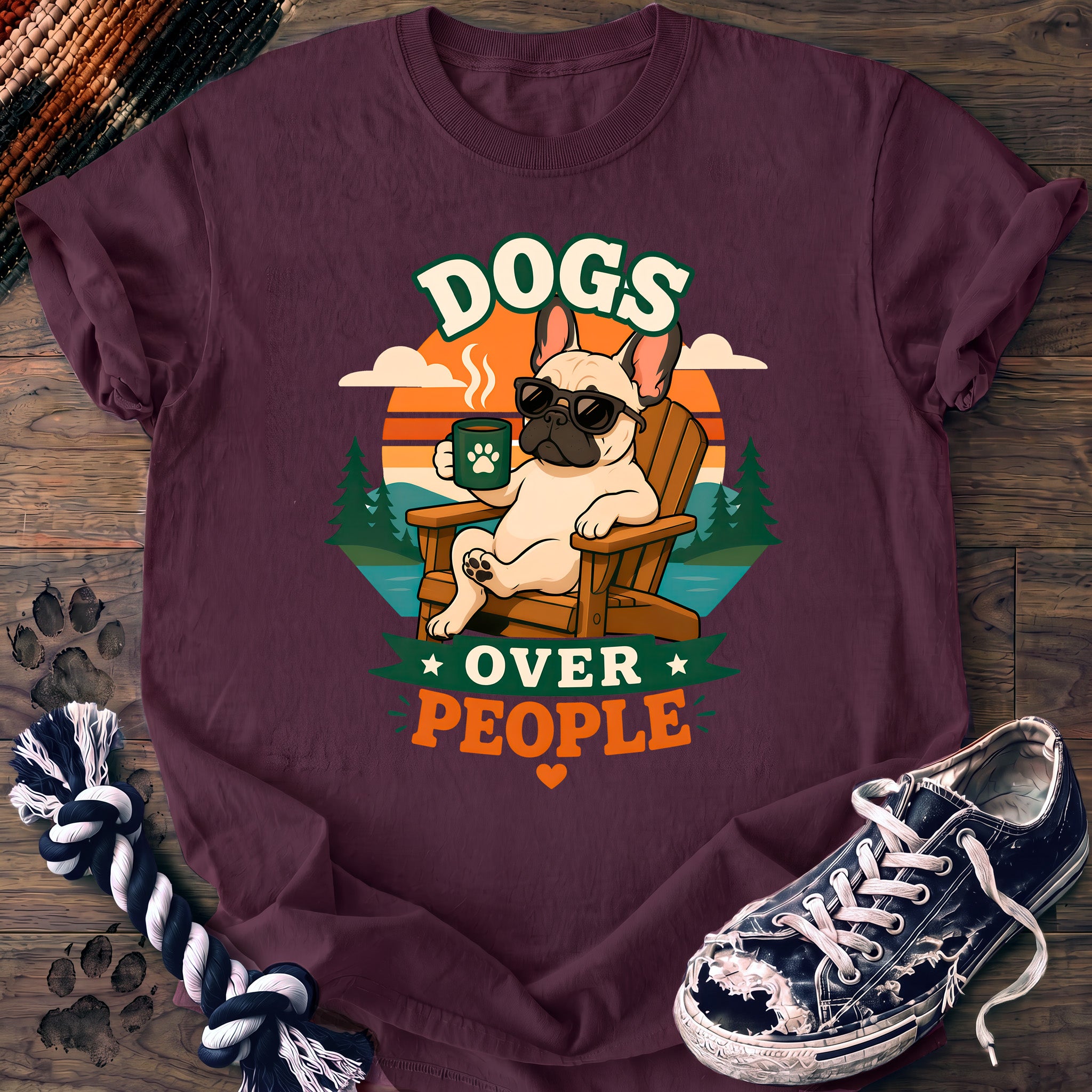 PAWSSION CLUB t-shirt in Berry color - SKU PC-0194