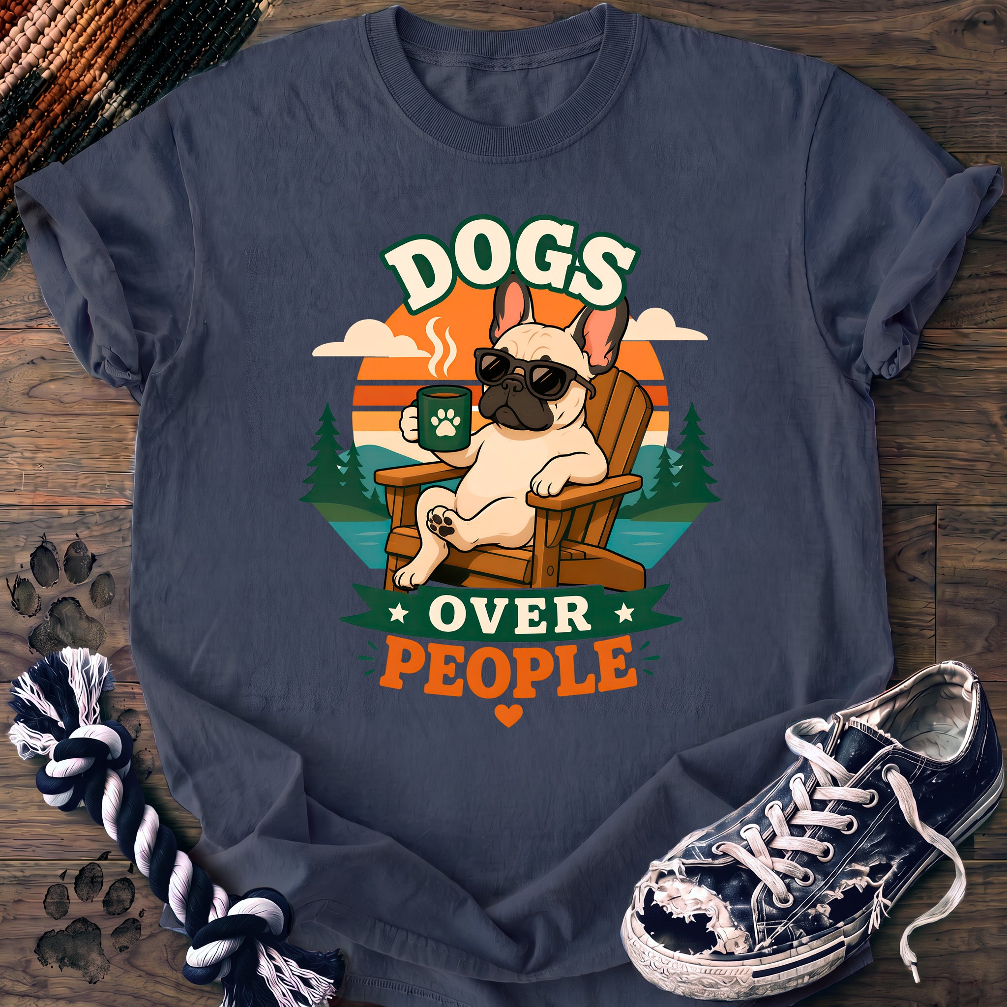 PAWSSION CLUB t-shirt in BlueJean color - SKU PC-0194