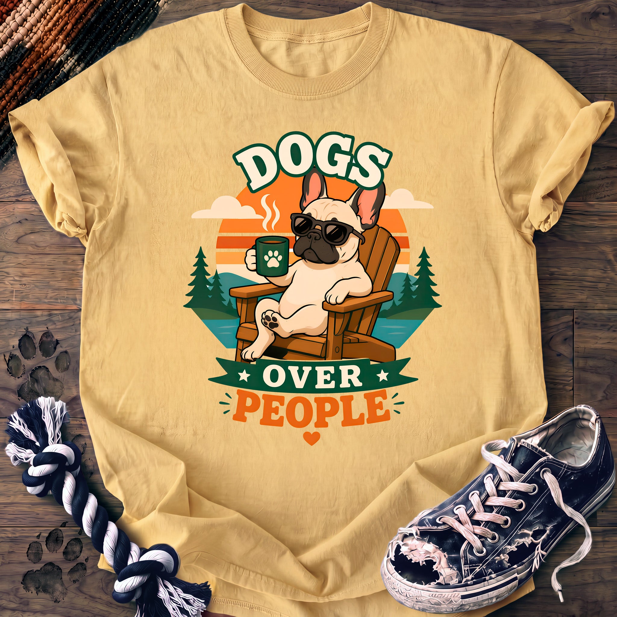 PAWSSION CLUB t-shirt in Butter color - SKU PC-0194