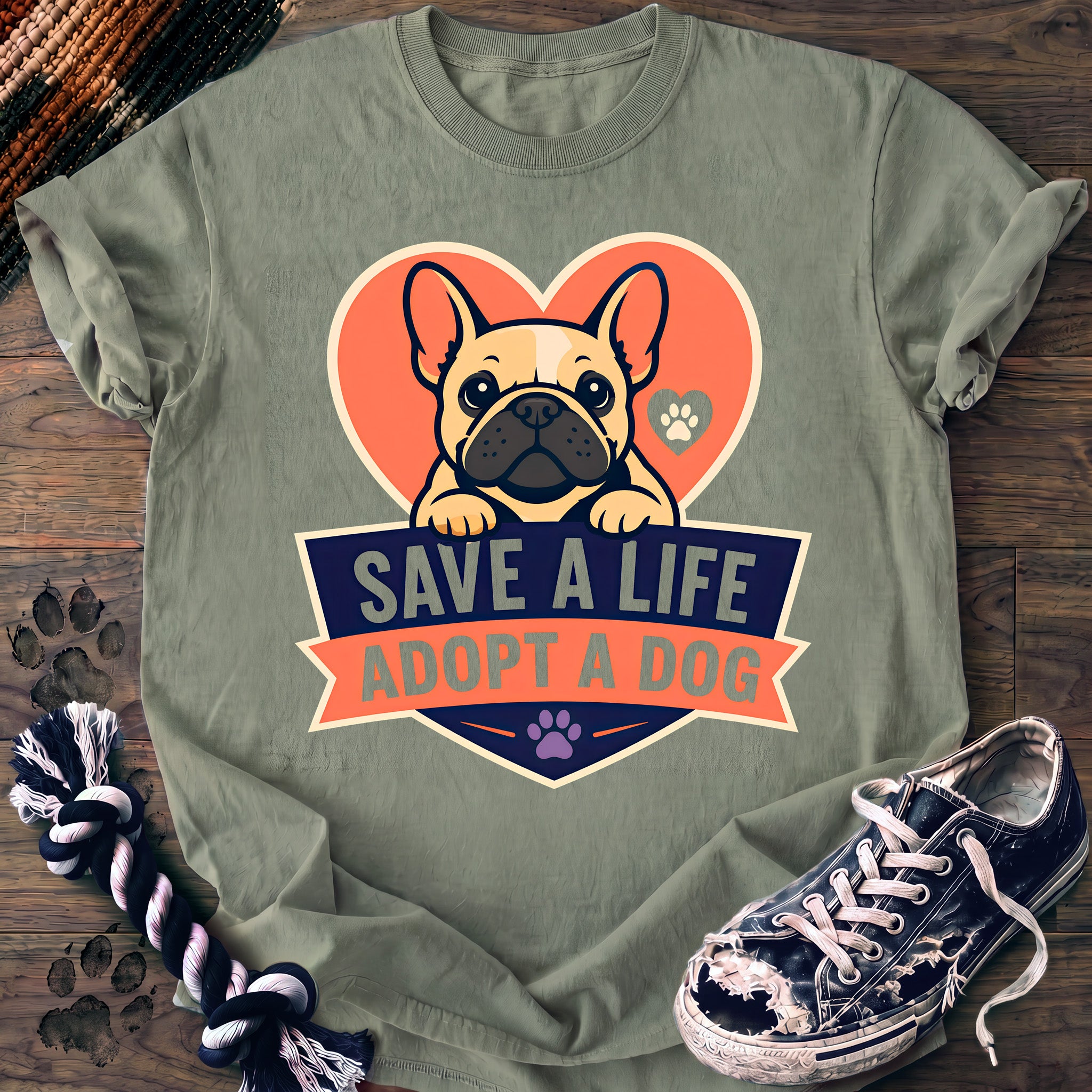 PAWSSION CLUB t-shirt in Bay color - SKU PC-0195