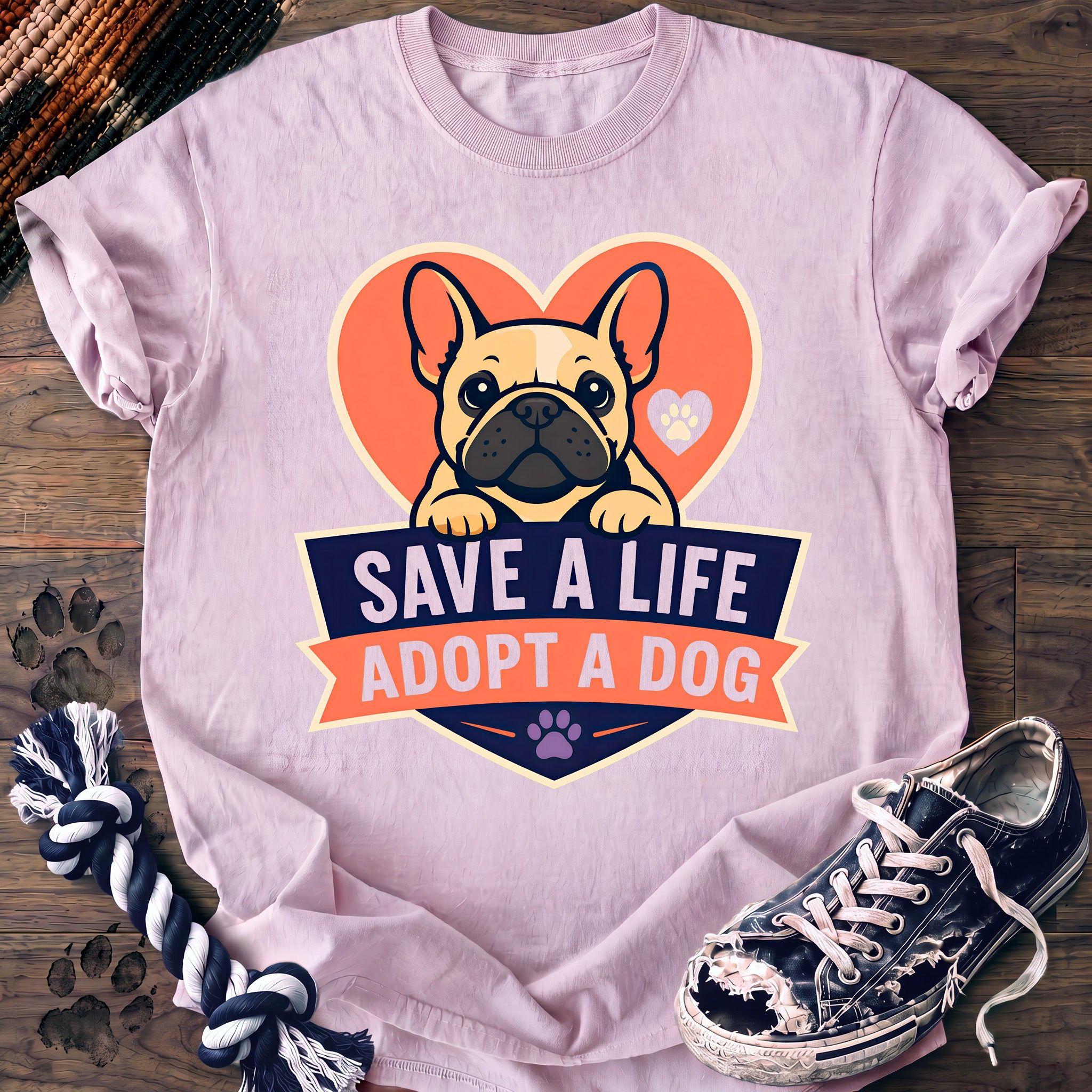 PAWSSION CLUB t-shirt in Blossom color - SKU PC-0195