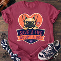 PAWSSION CLUB t-shirt in Crunchberry color - SKU PC-0195