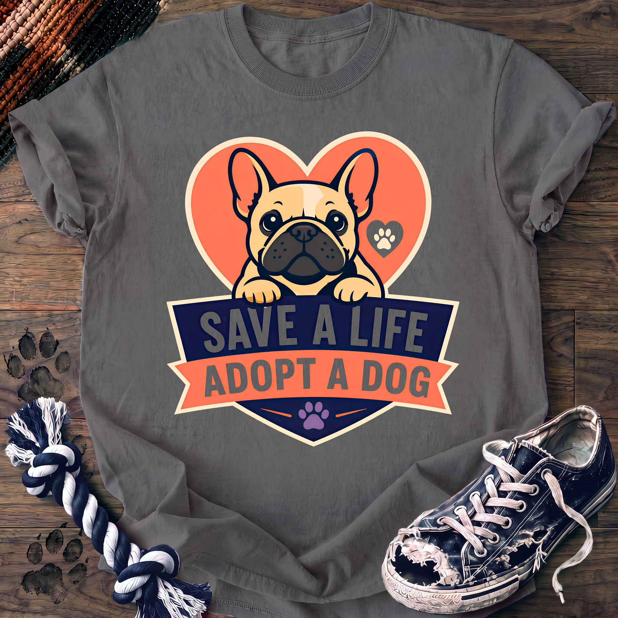 PAWSSION CLUB t-shirt in Grey color - SKU PC-0195