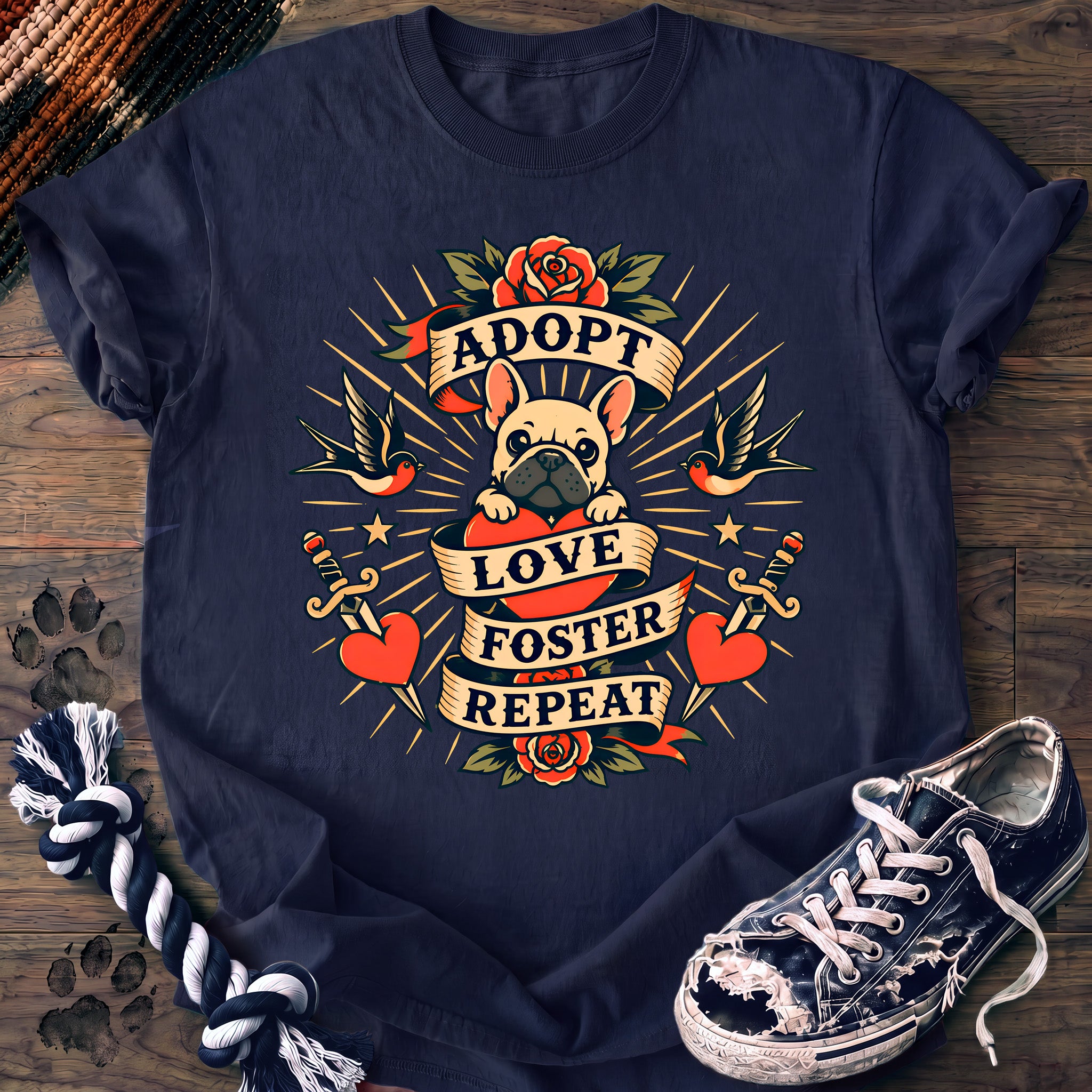 PAWSSION CLUB t-shirt in Navy color - SKU PC-0196