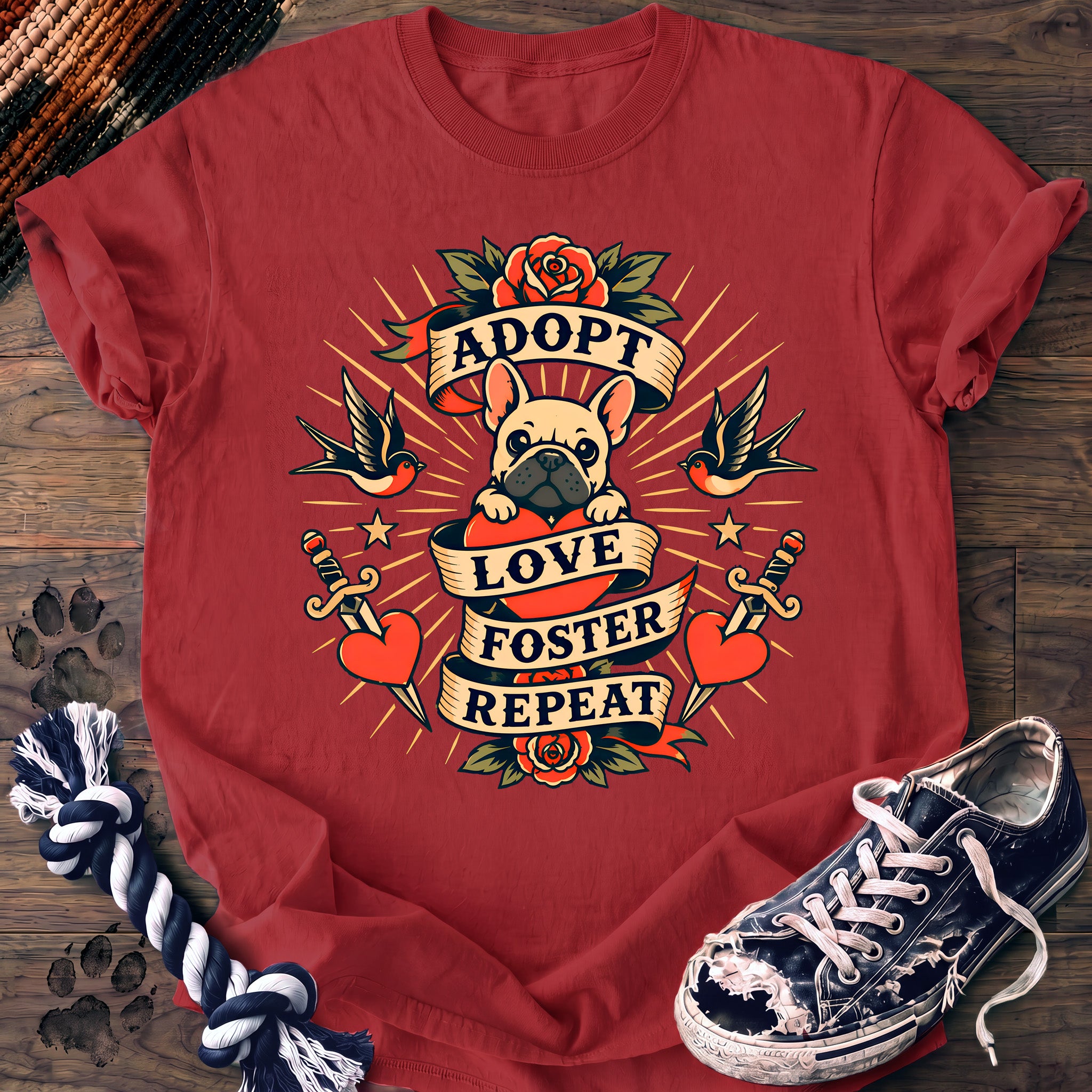 PAWSSION CLUB t-shirt in Watermelon color - SKU PC-0196