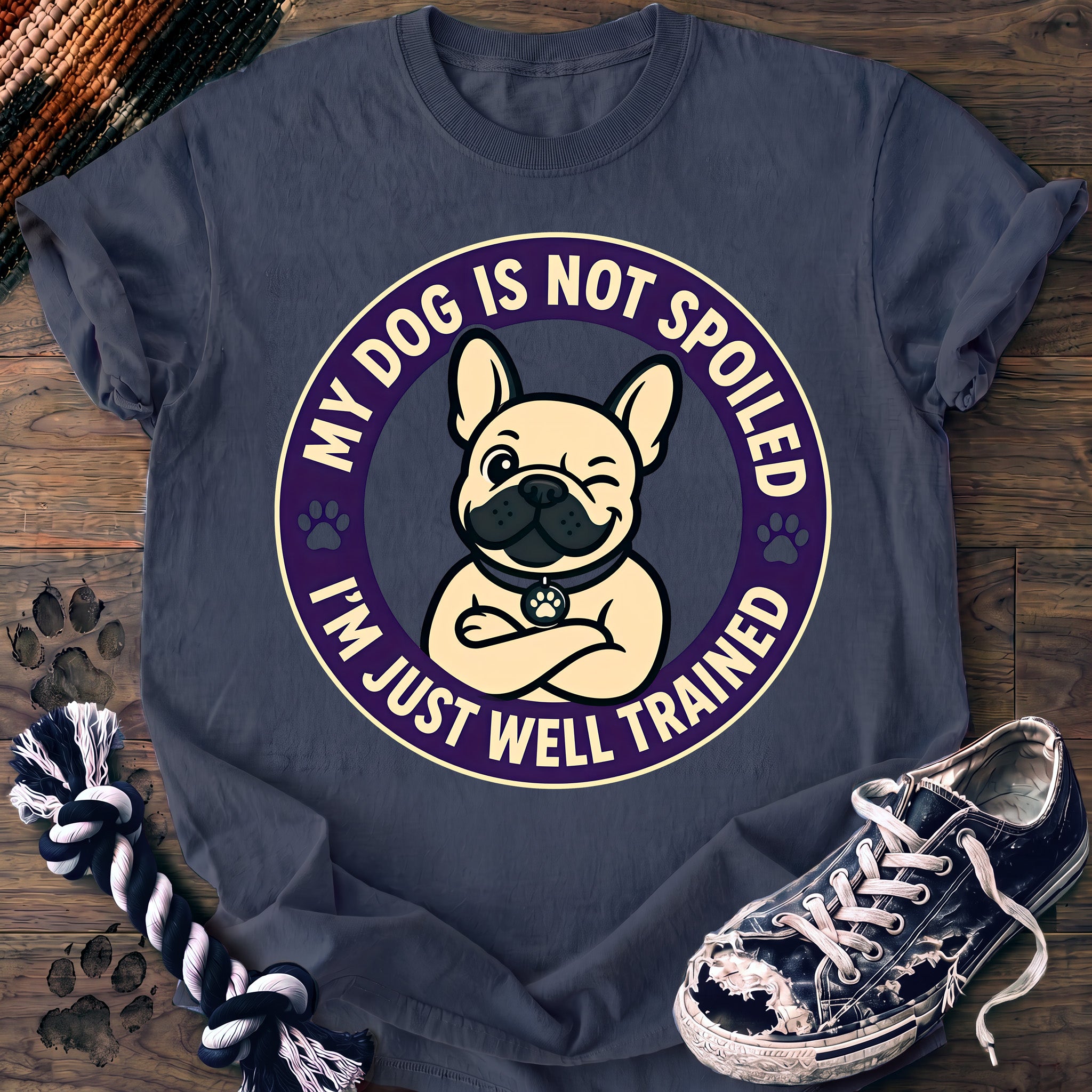 PAWSSION CLUB t-shirt in BlueJean color - SKU PC-0197