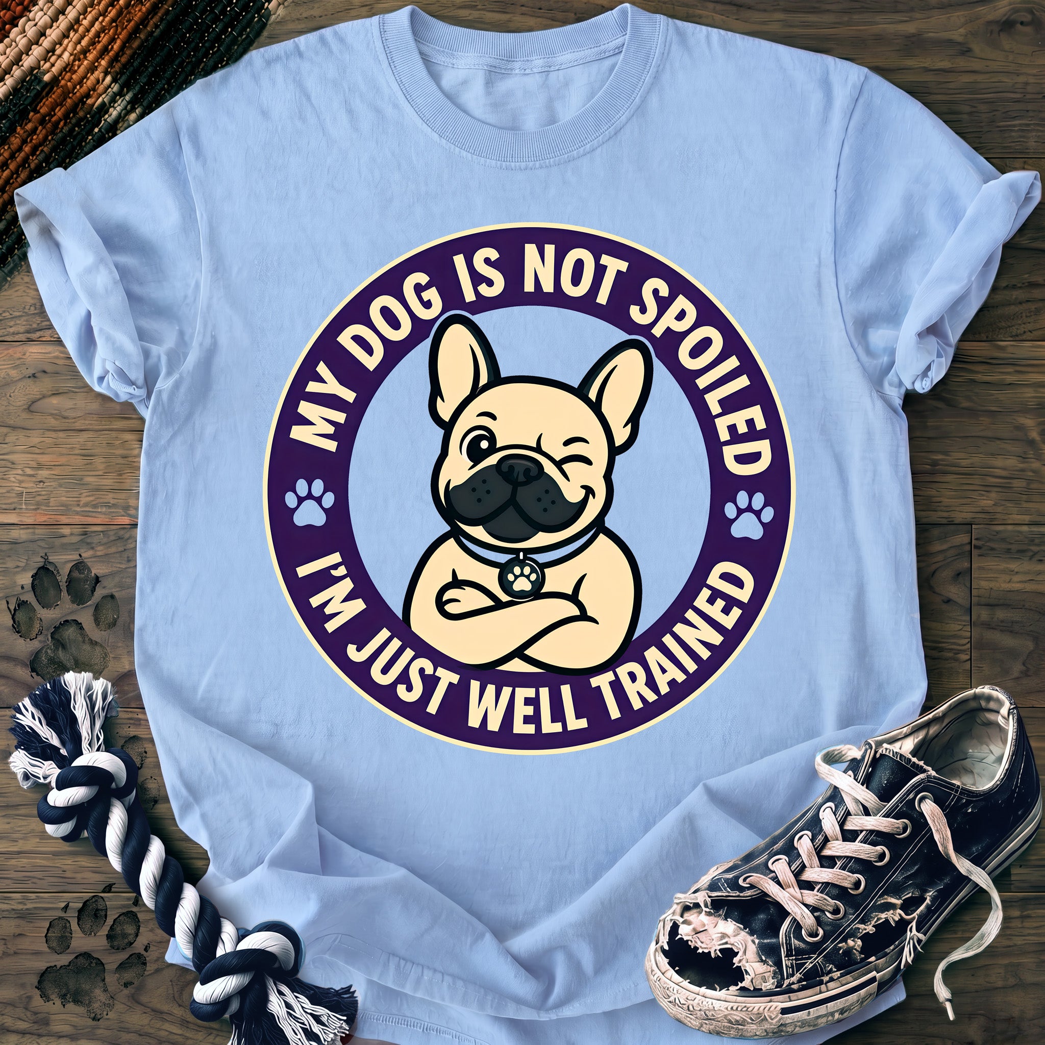 PAWSSION CLUB t-shirt in Chambray color - SKU PC-0197
