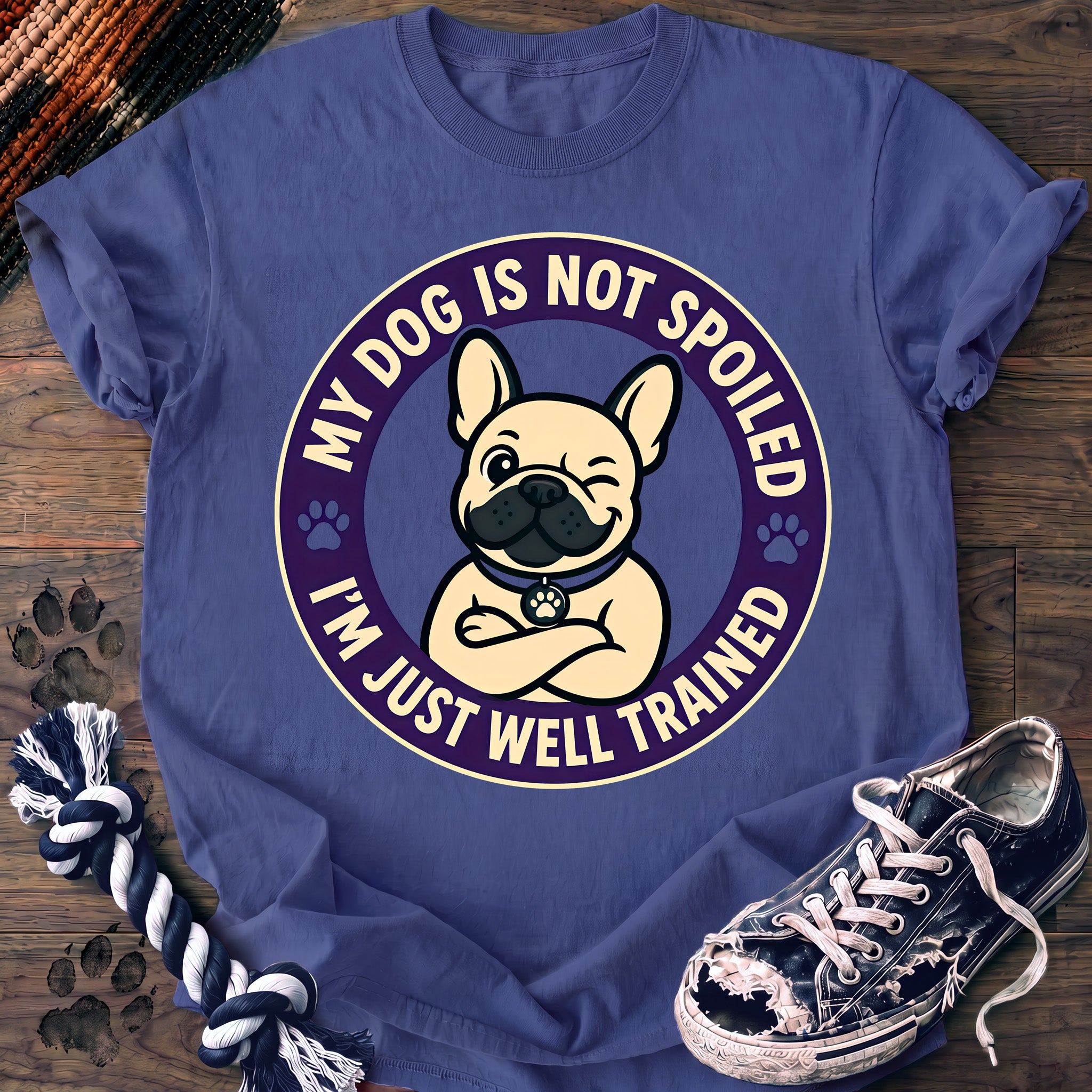 PAWSSION CLUB t-shirt in FloBlue color - SKU PC-0197