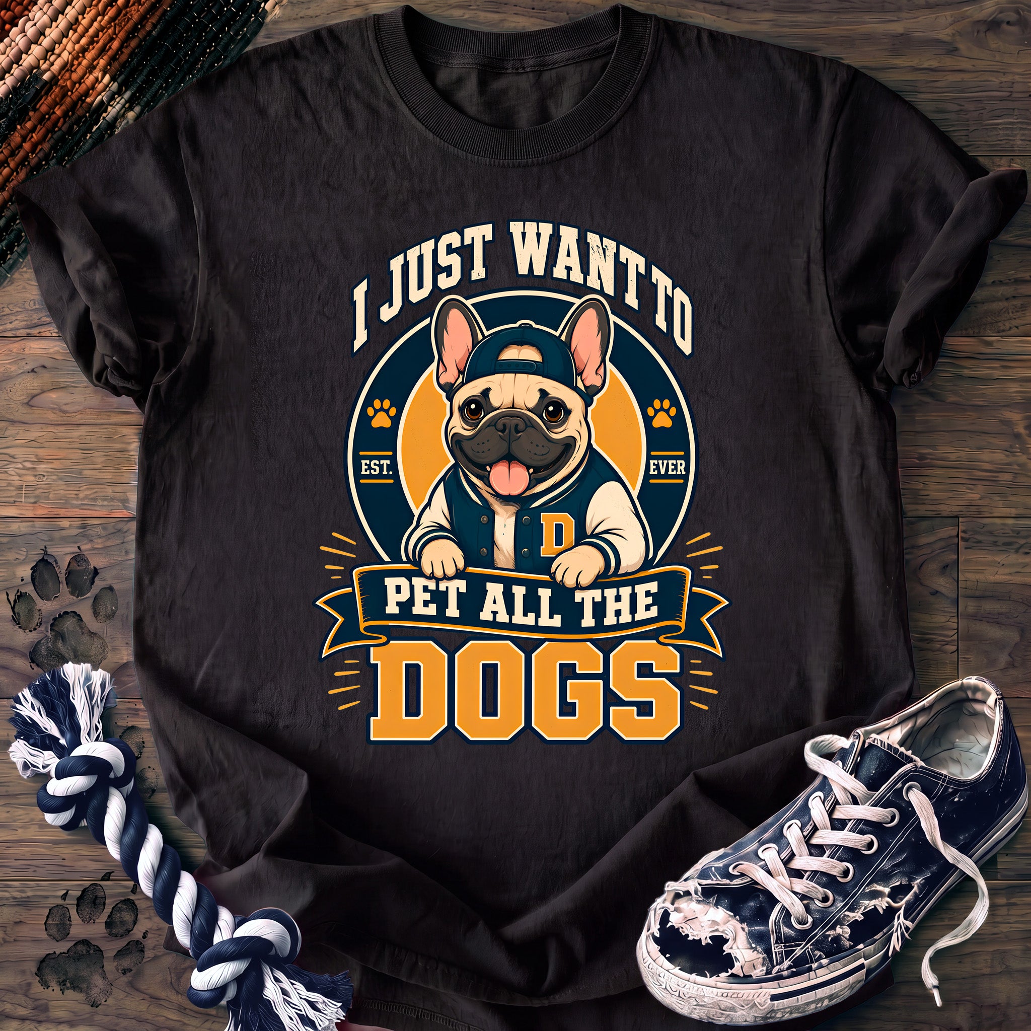 PAWSSION CLUB t-shirt in Black color - SKU PC-0198