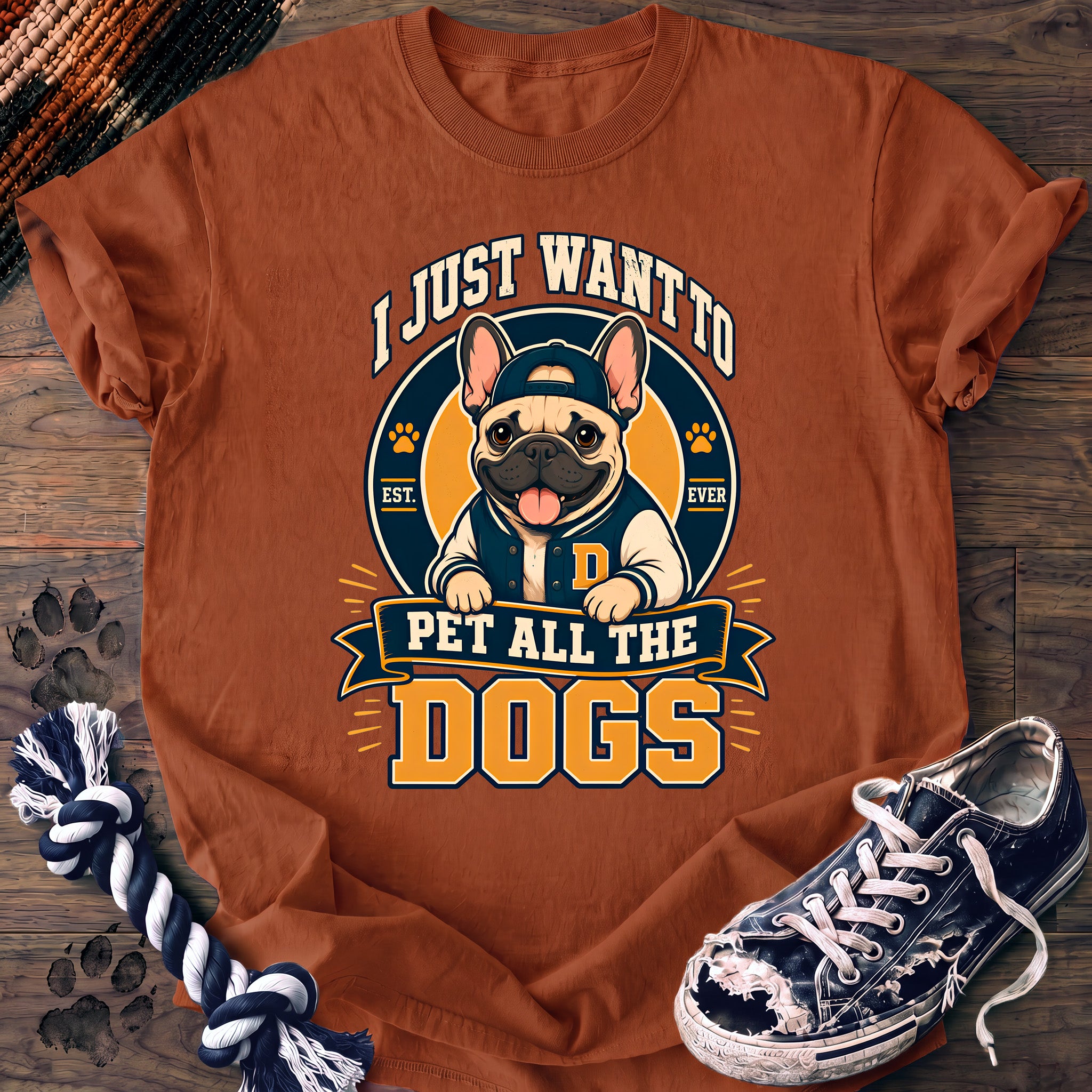 PAWSSION CLUB t-shirt in Yam color - SKU PC-0198