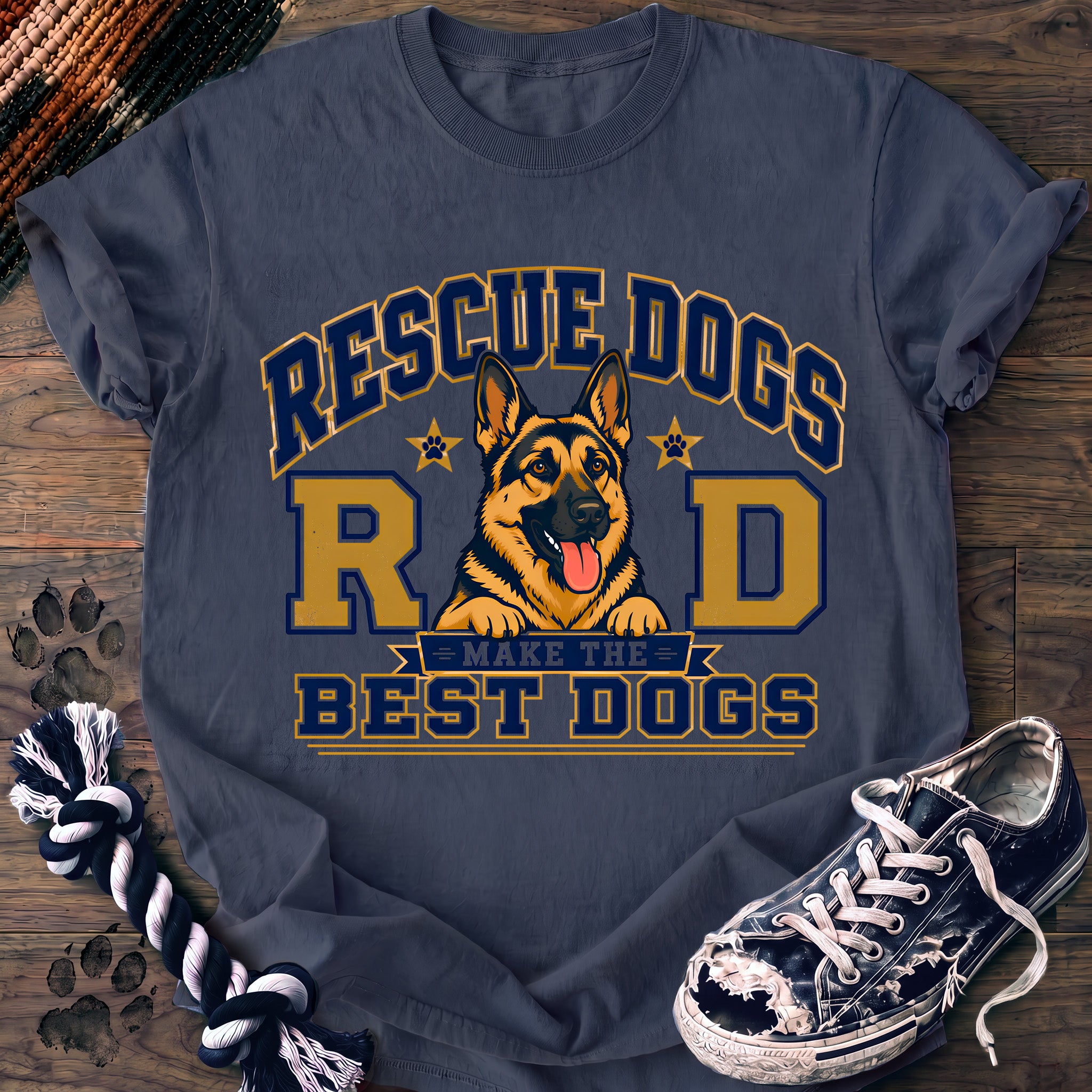 PAWSSION CLUB t-shirt in BlueJean color - SKU PC-0199