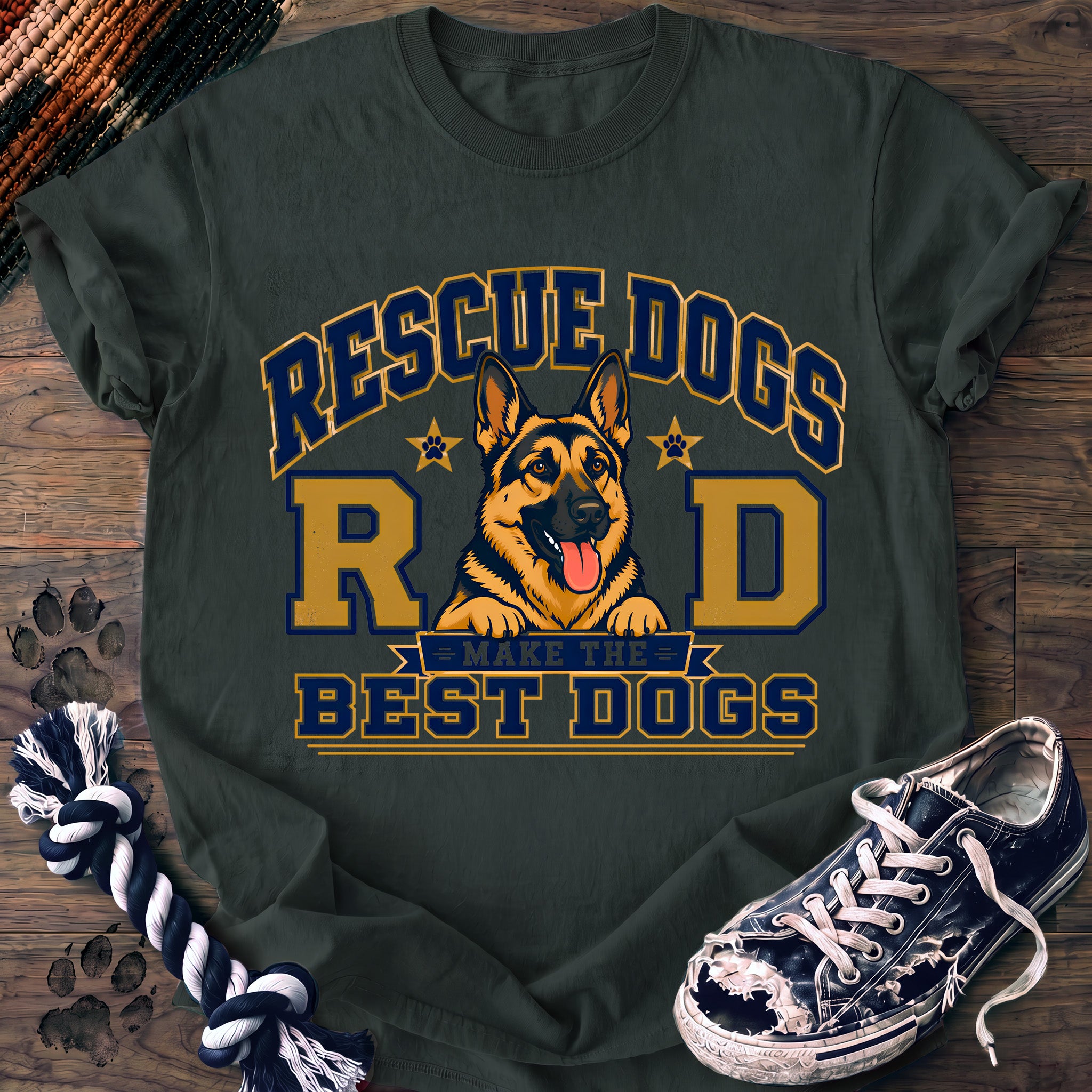 PAWSSION CLUB t-shirt in BlueSpruce color - SKU PC-0199