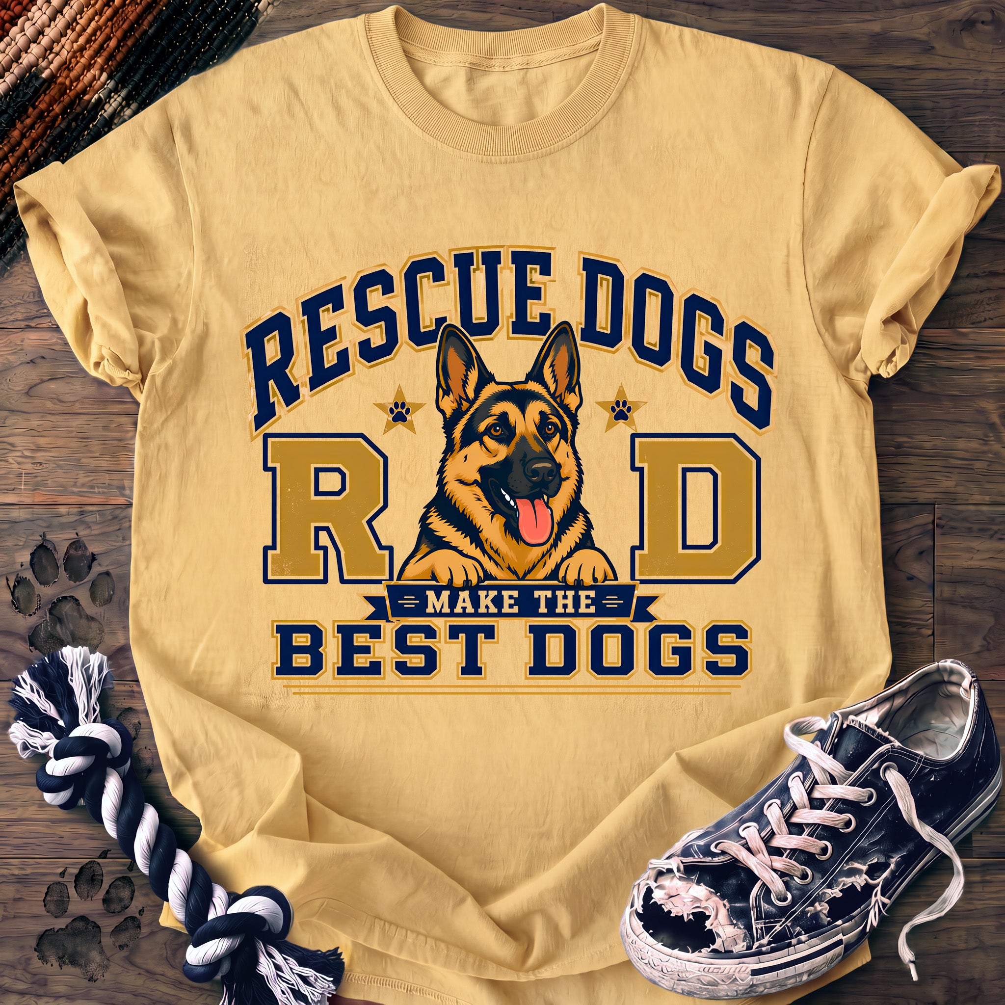 PAWSSION CLUB t-shirt in Butter color - SKU PC-0199