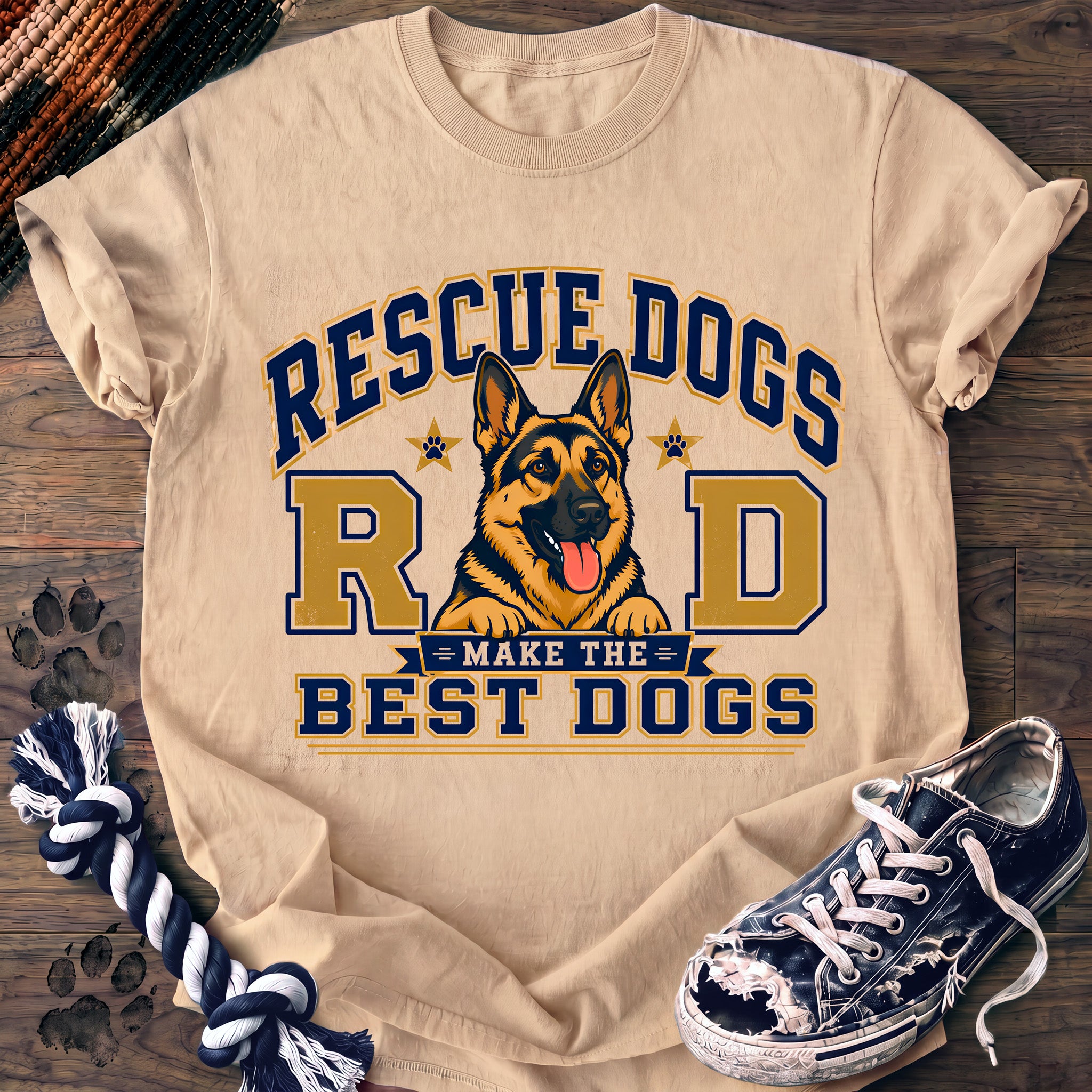 PAWSSION CLUB t-shirt in Ivory color - SKU PC-0199