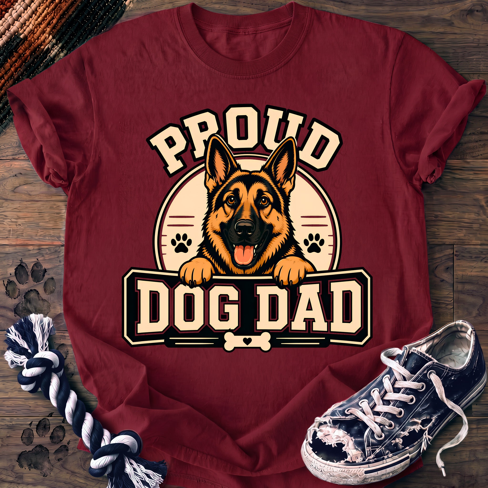 PAWSSION CLUB t-shirt in Crimson color - SKU PC-0200