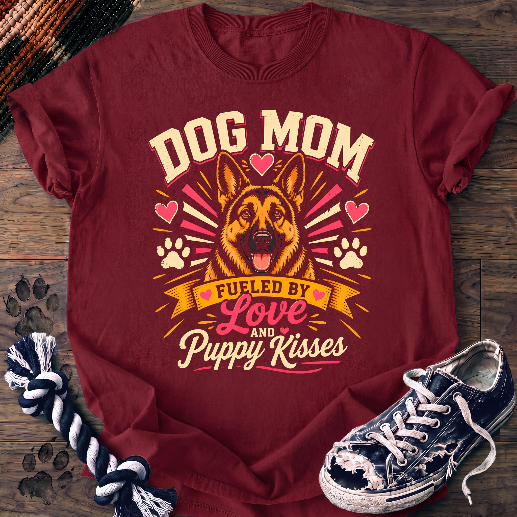 PAWSSION CLUB t-shirt in Crimson color - SKU PC-0201