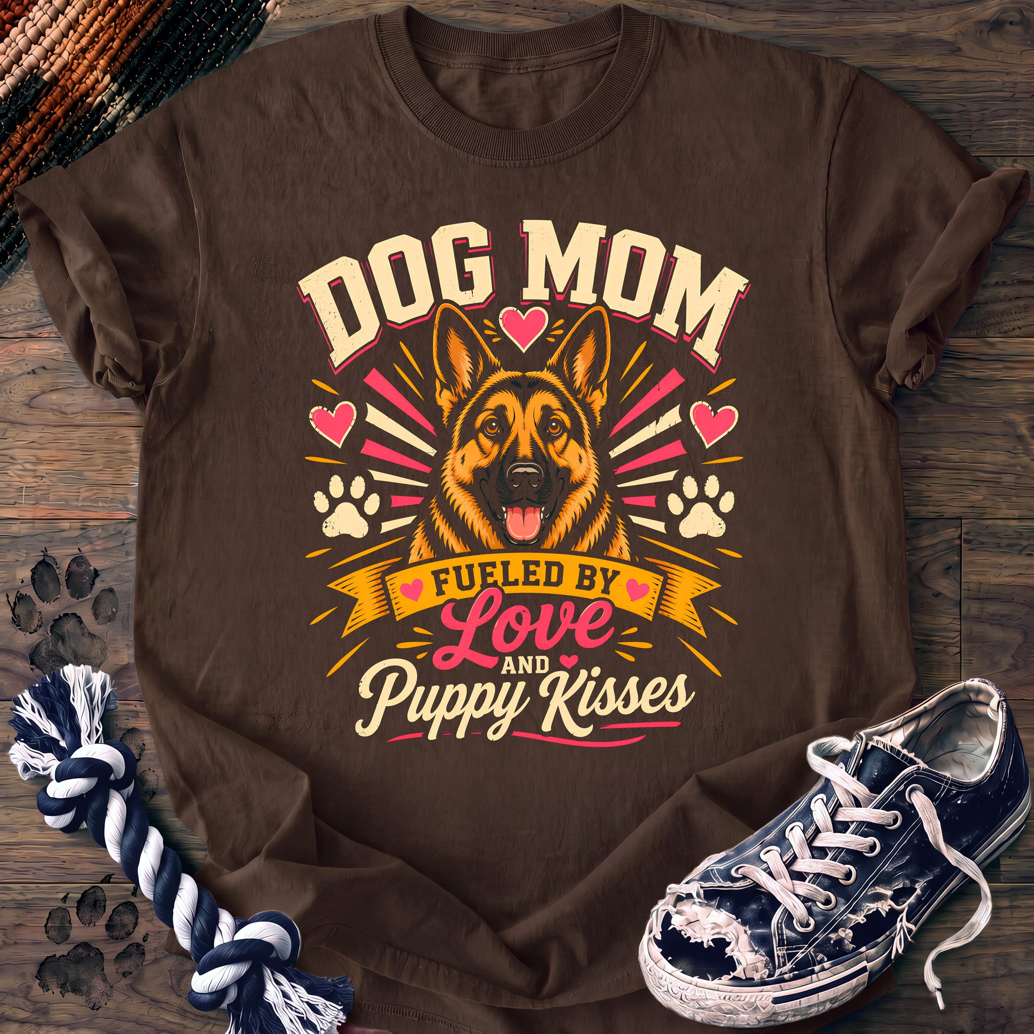 PAWSSION CLUB t-shirt in Espresso color - SKU PC-0201