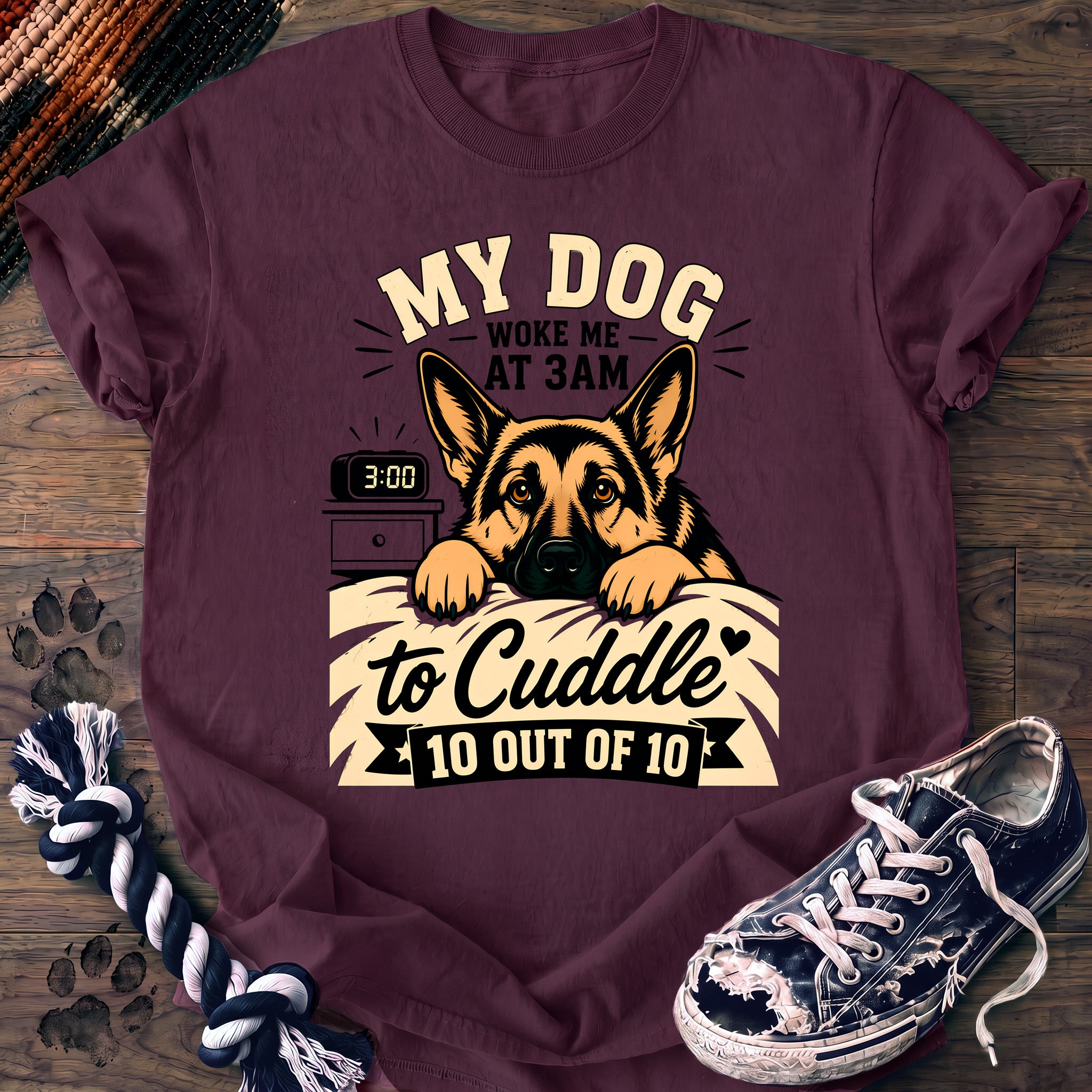 PAWSSION CLUB t-shirt in Berry color - SKU PC-0203