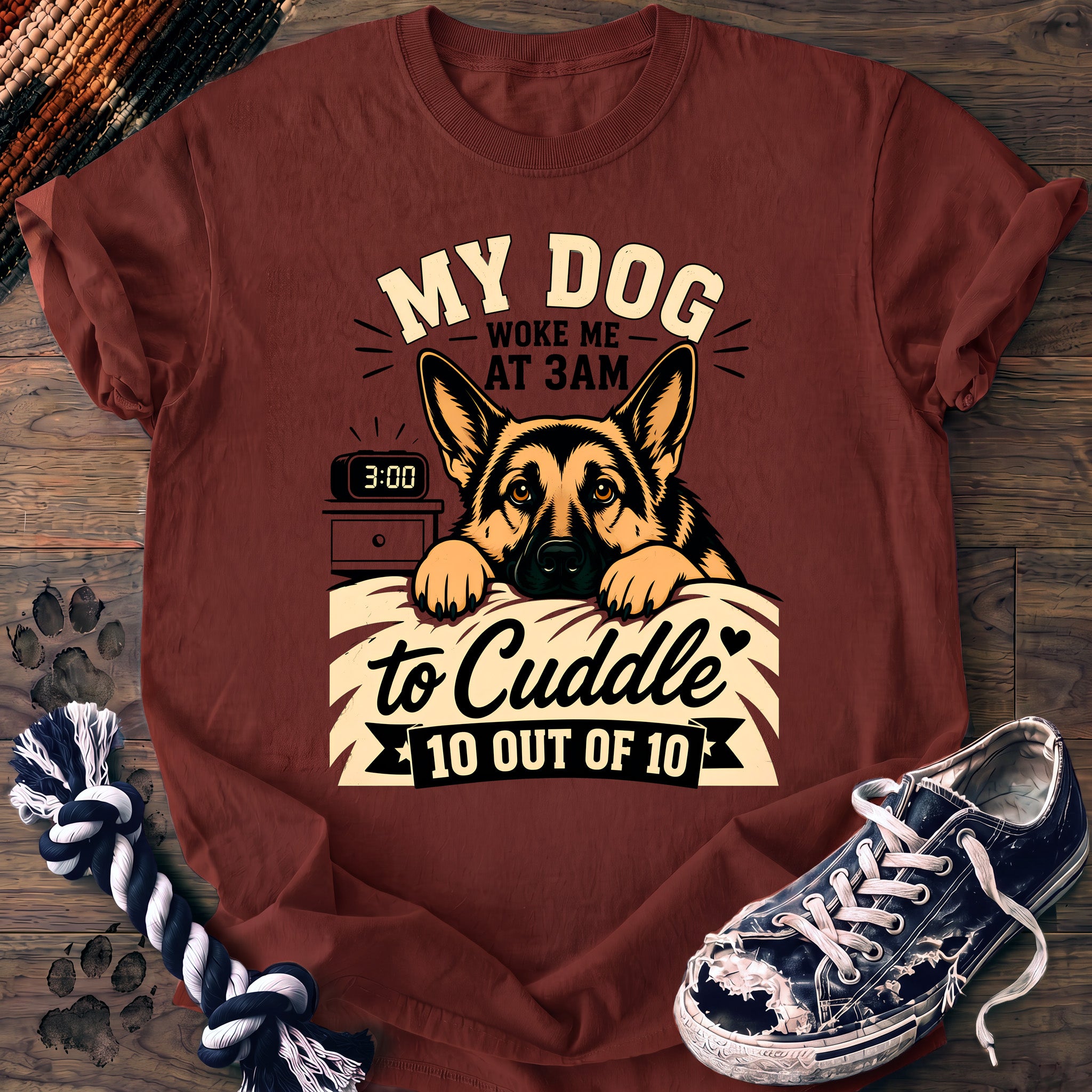 PAWSSION CLUB t-shirt in Brick color - SKU PC-0203
