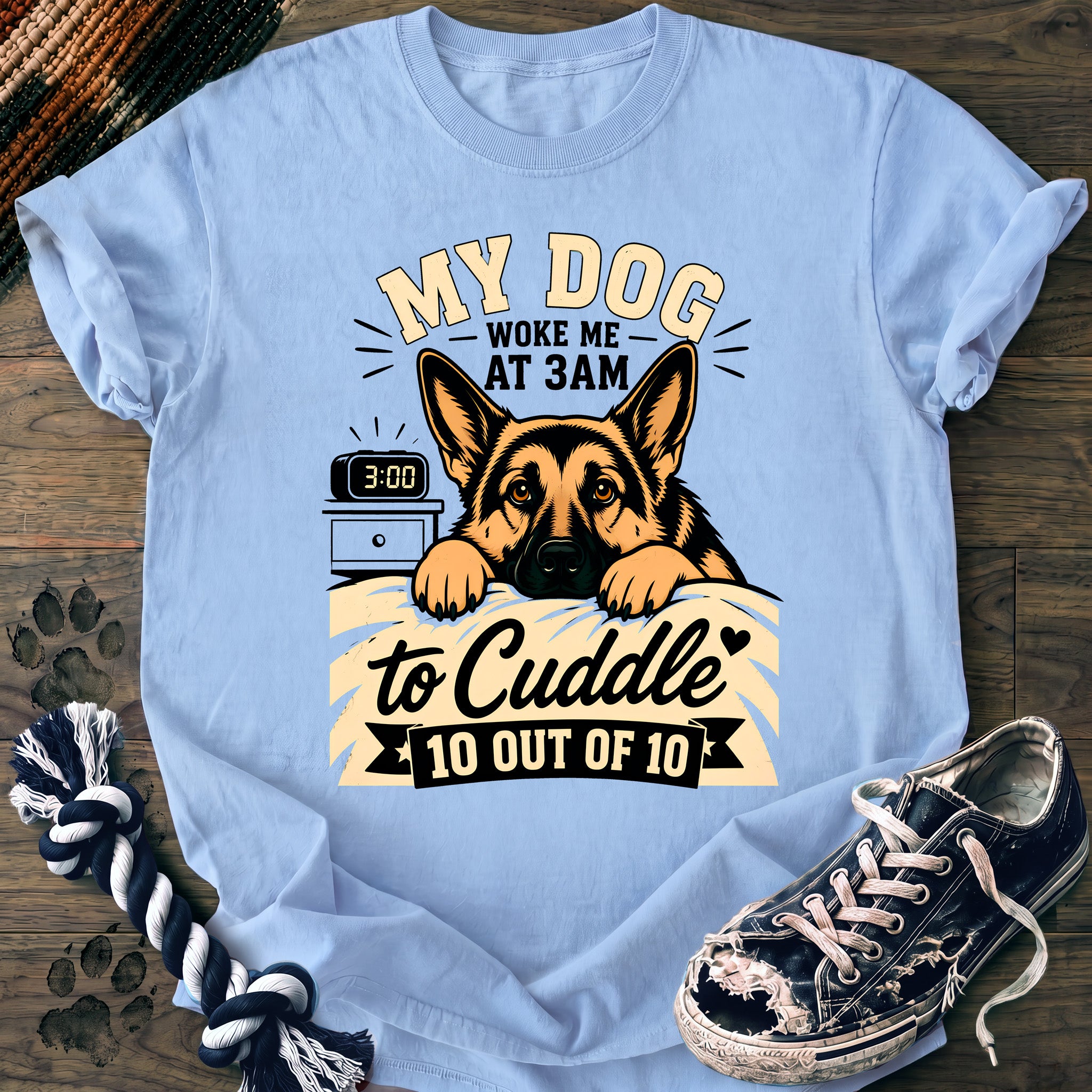 PAWSSION CLUB t-shirt in Chambray color - SKU PC-0203