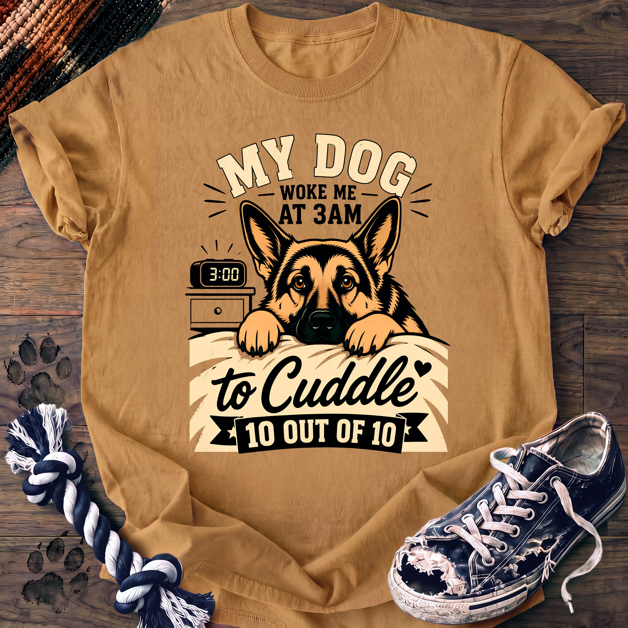 PAWSSION CLUB t-shirt in Mustard color - SKU PC-0203