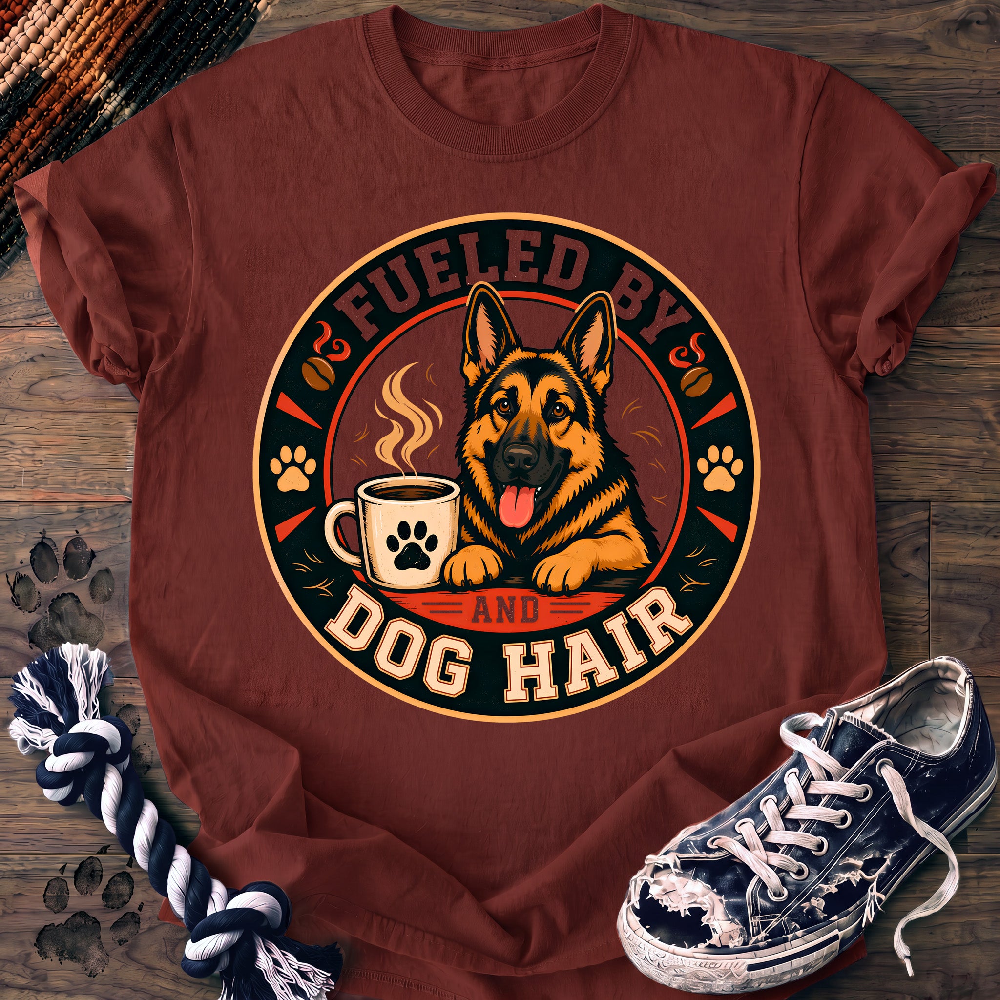 PAWSSION CLUB t-shirt in Brick color - SKU PC-0204