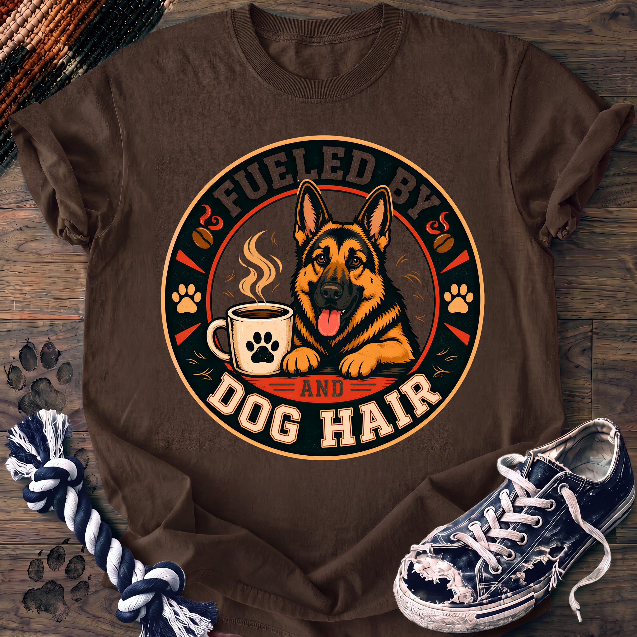 PAWSSION CLUB t-shirt in Espresso color - SKU PC-0204