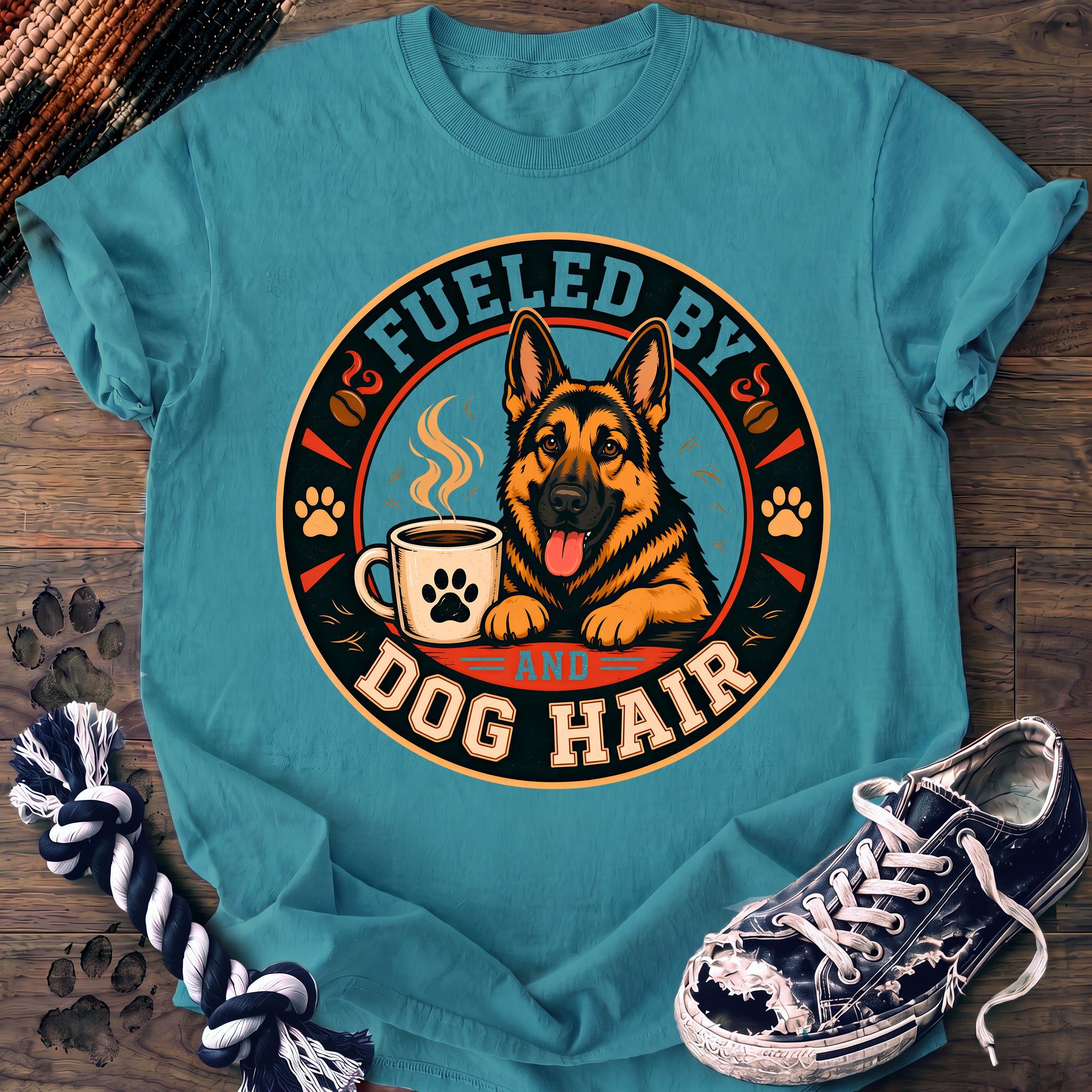 PAWSSION CLUB t-shirt in LagoonBlue color - SKU PC-0204