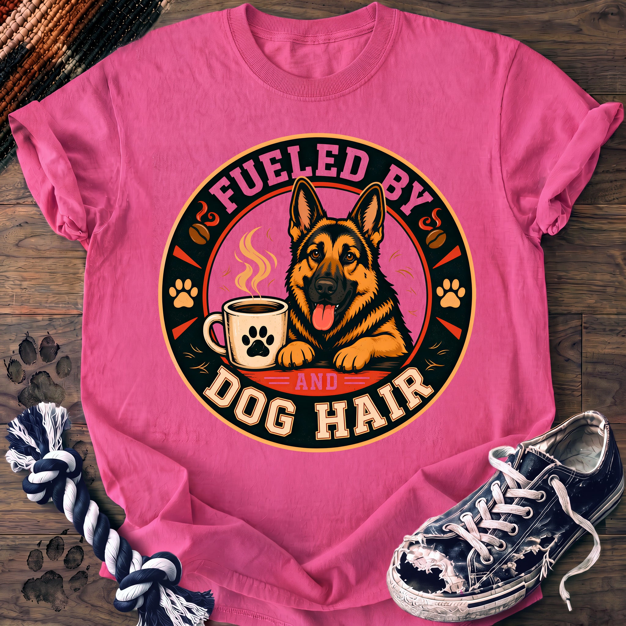 PAWSSION CLUB t-shirt in NeonPink color - SKU PC-0204